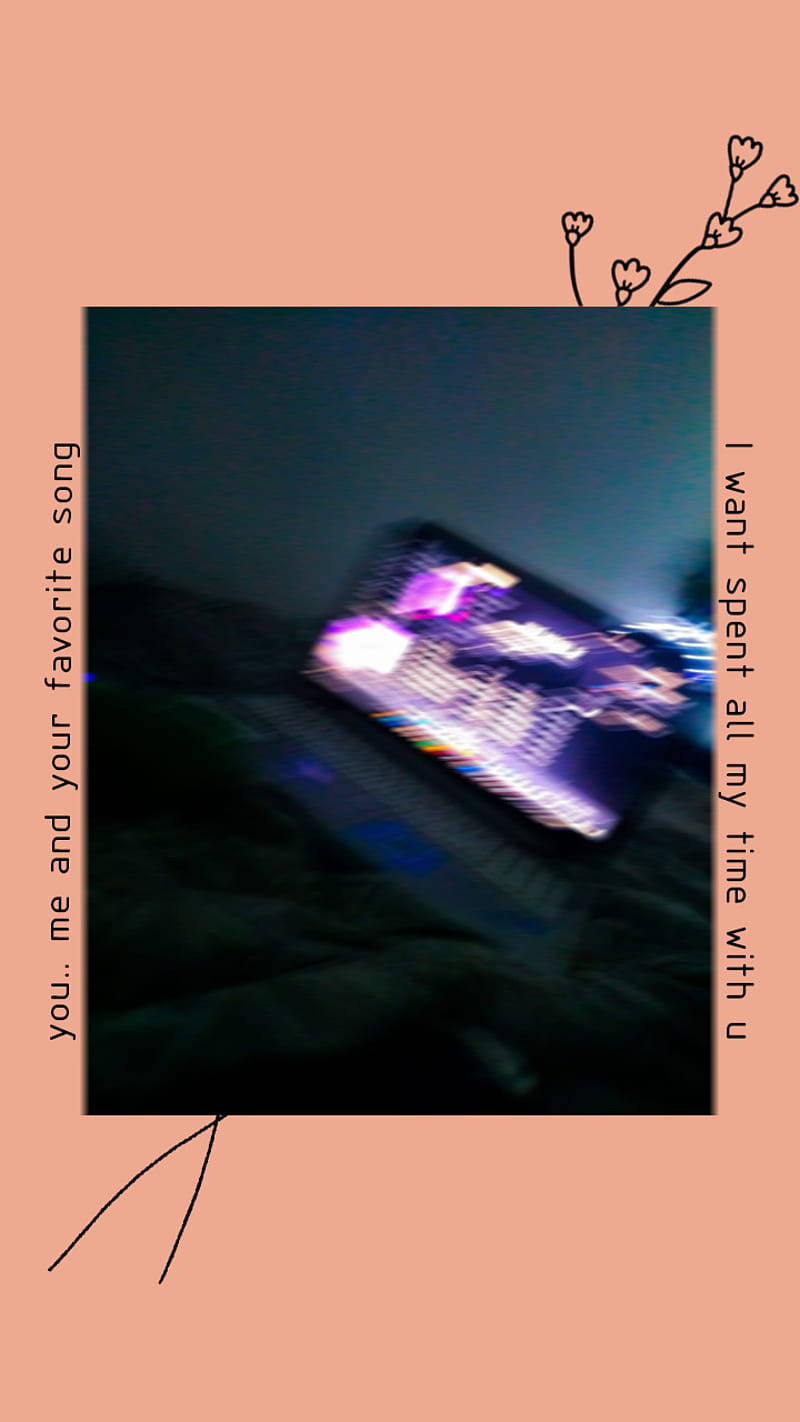 laptop, bed, purple light, HD Phone Wallpaper