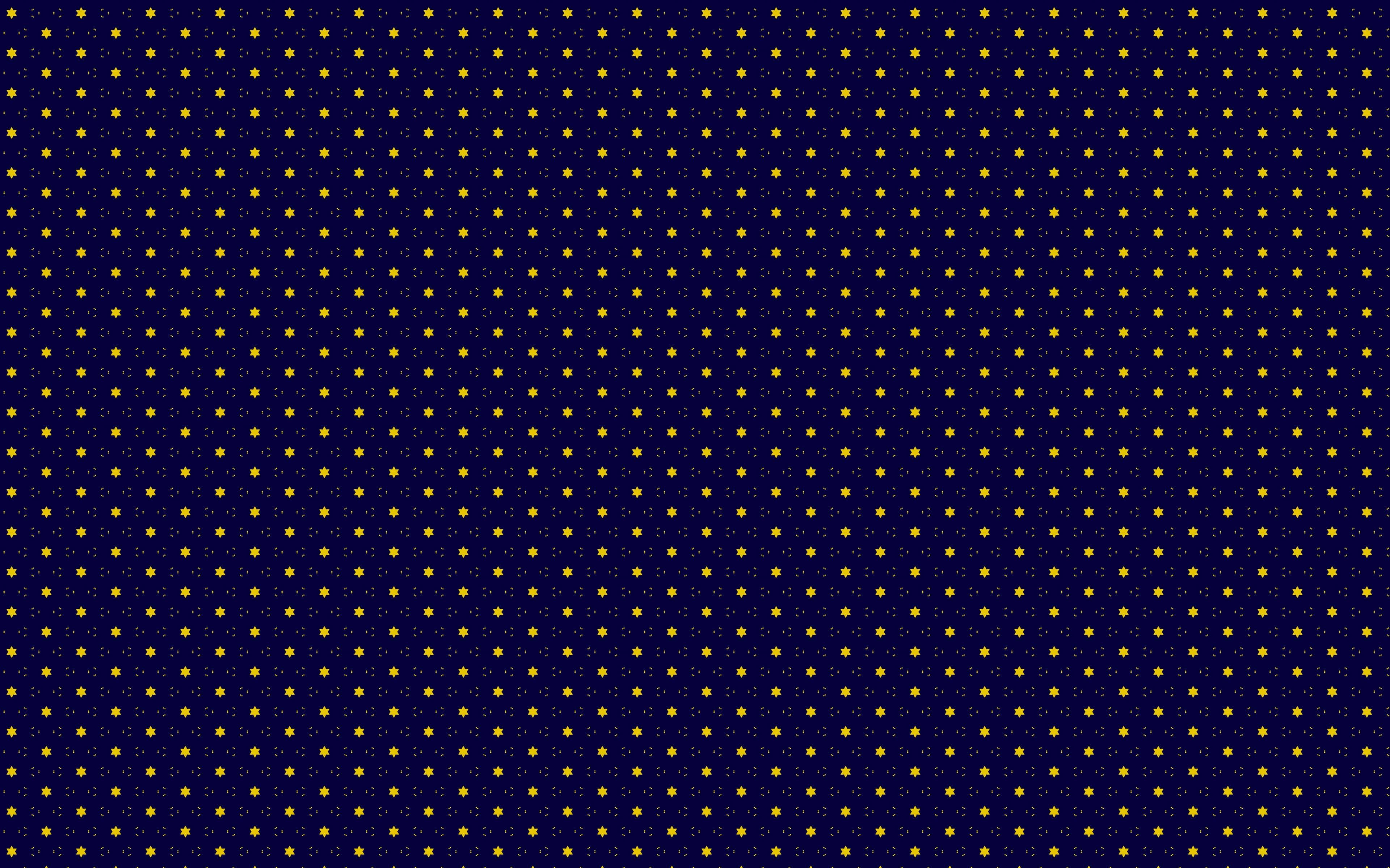 dark navy blue, golden stars, faint white dots, 4K Desktop Wallpaper