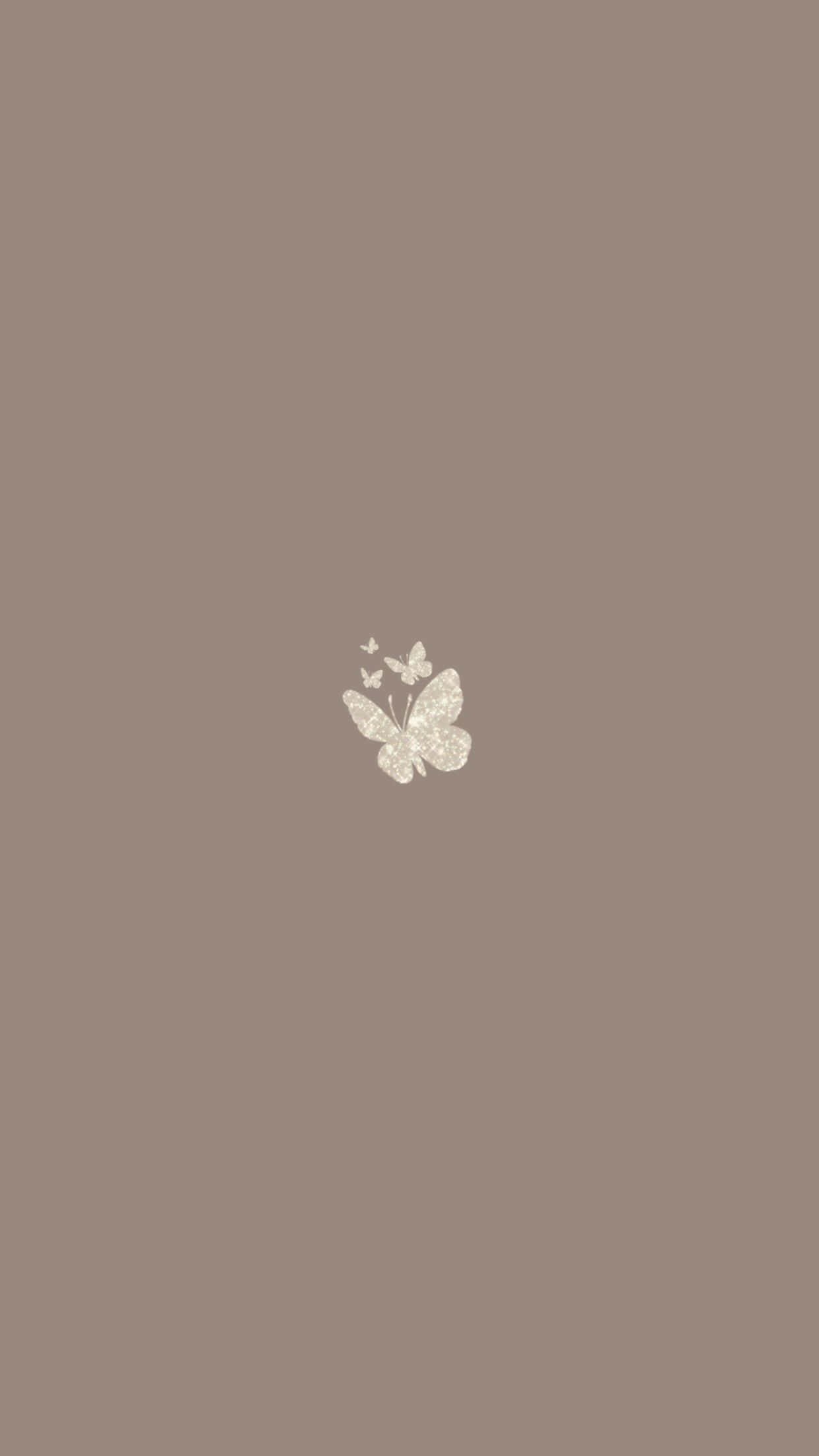 white butterfly, brown background, beige background, Full HD Phone Wallpaper