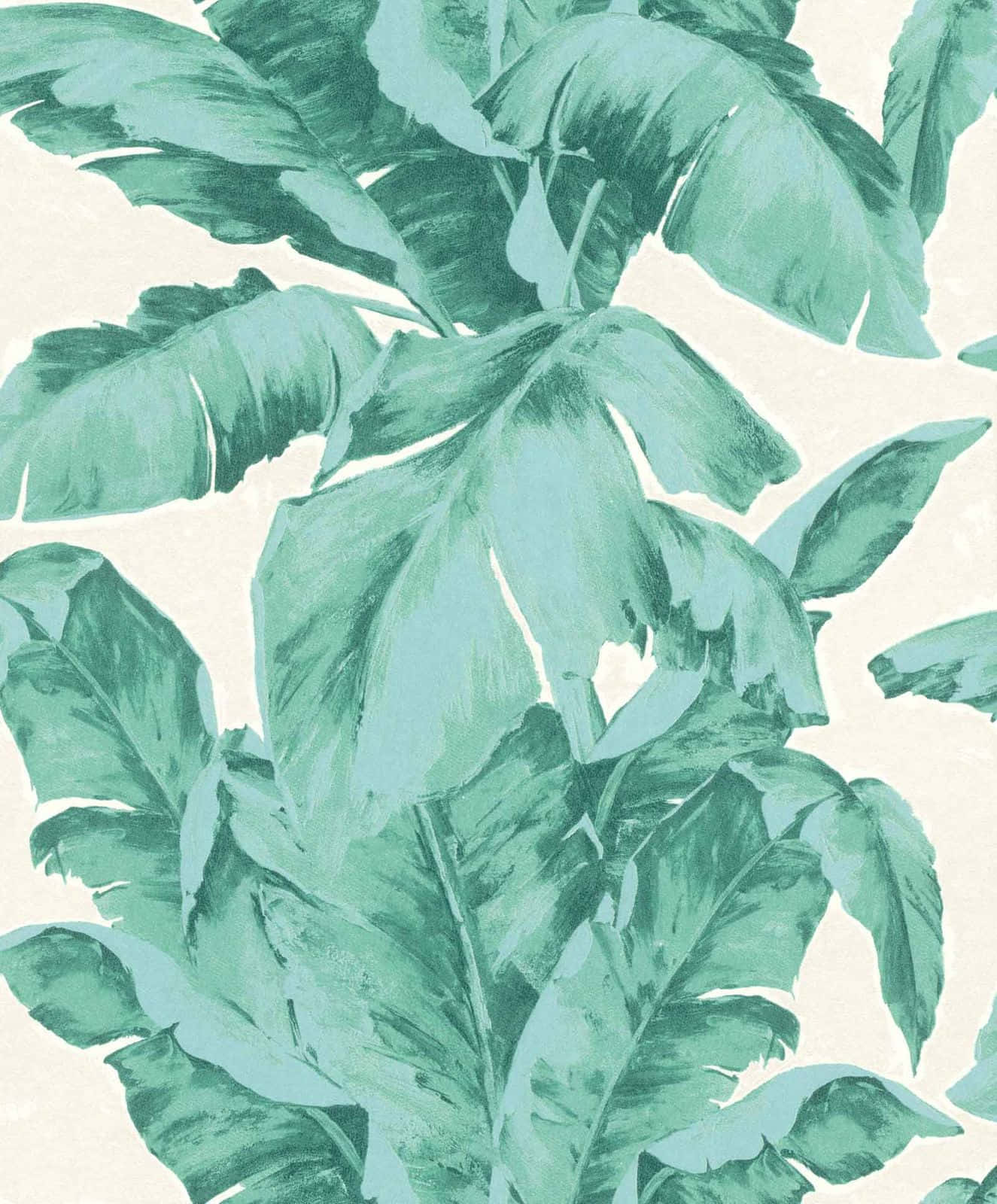 Aesthetic Palm Leaves, tropical leaves, soft teal tones, HD Phone Wallpaper