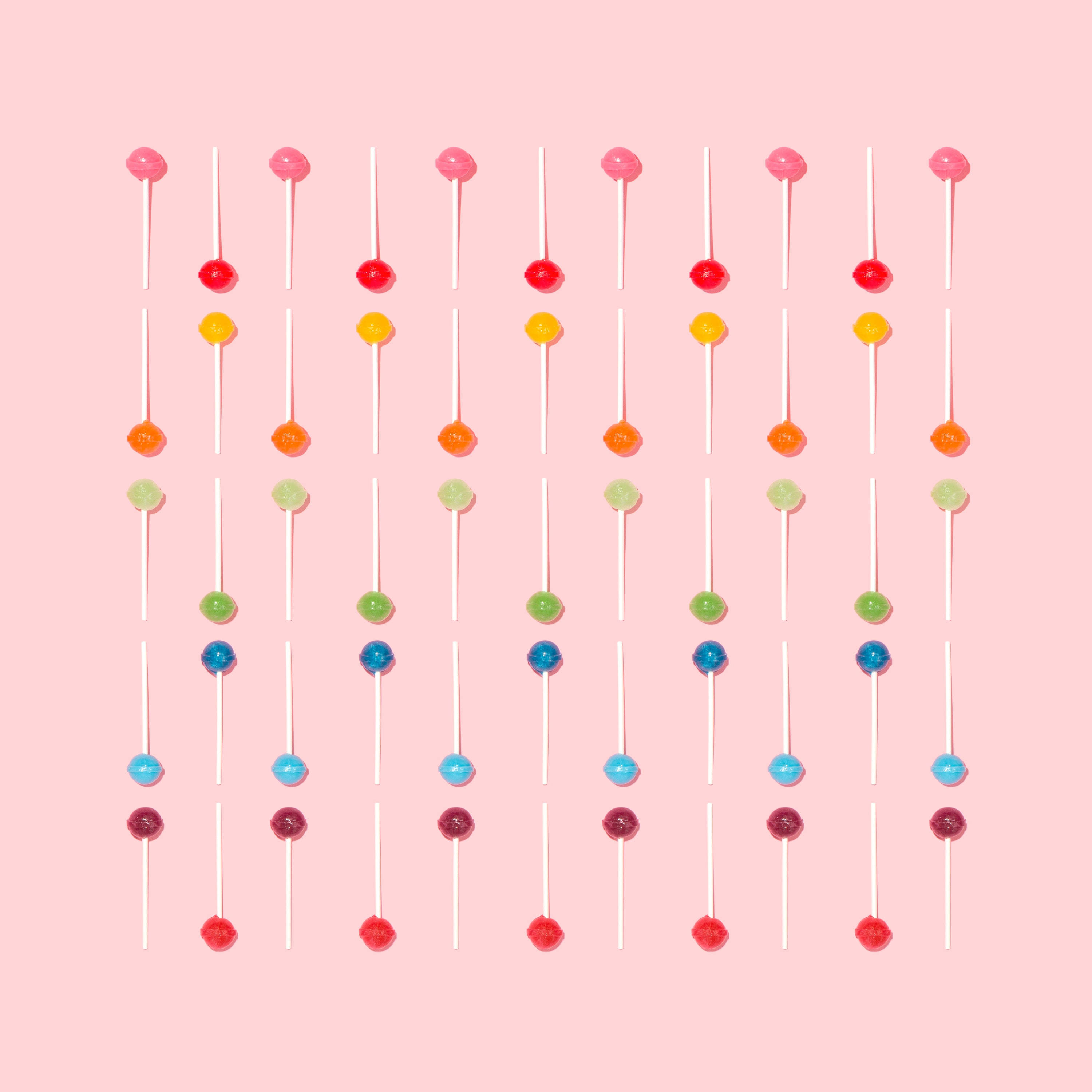 lollipops, vibrant, colorful, 2K Desktop Wallpaper