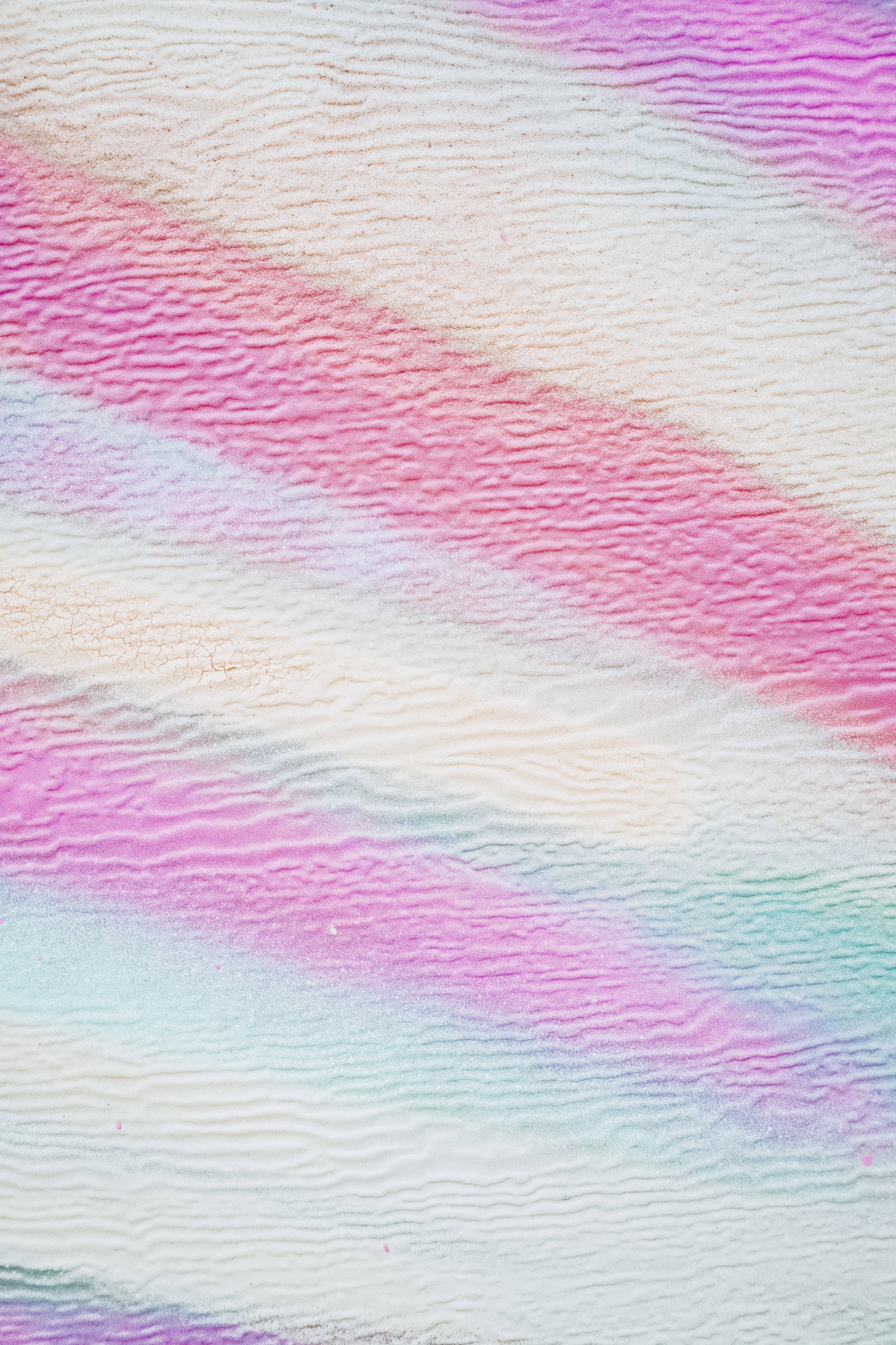 pastel paint, wavy stripes, pink, 5K Phone Wallpaper