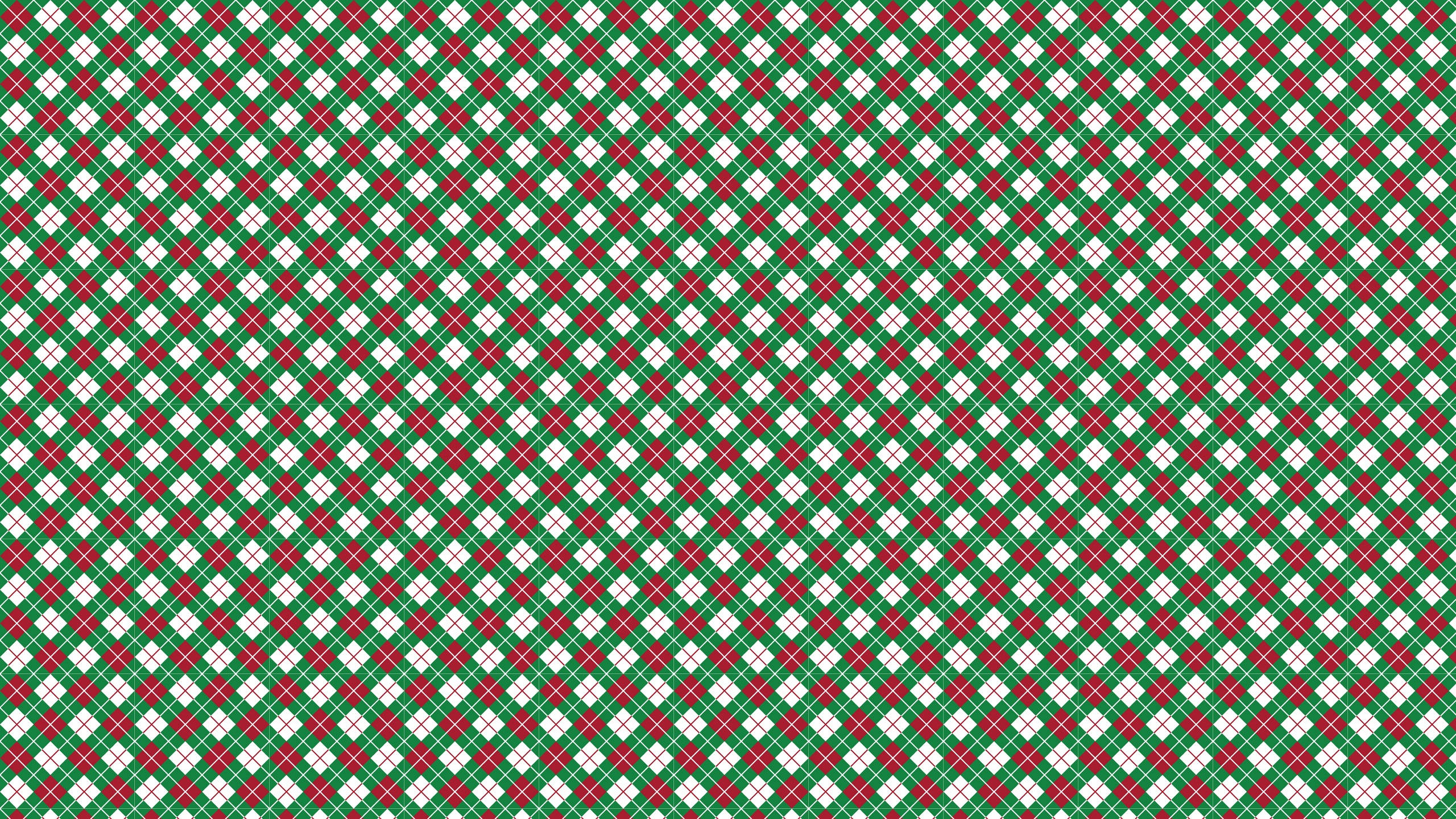 argyle, Christmas, red, 2K Desktop Wallpaper