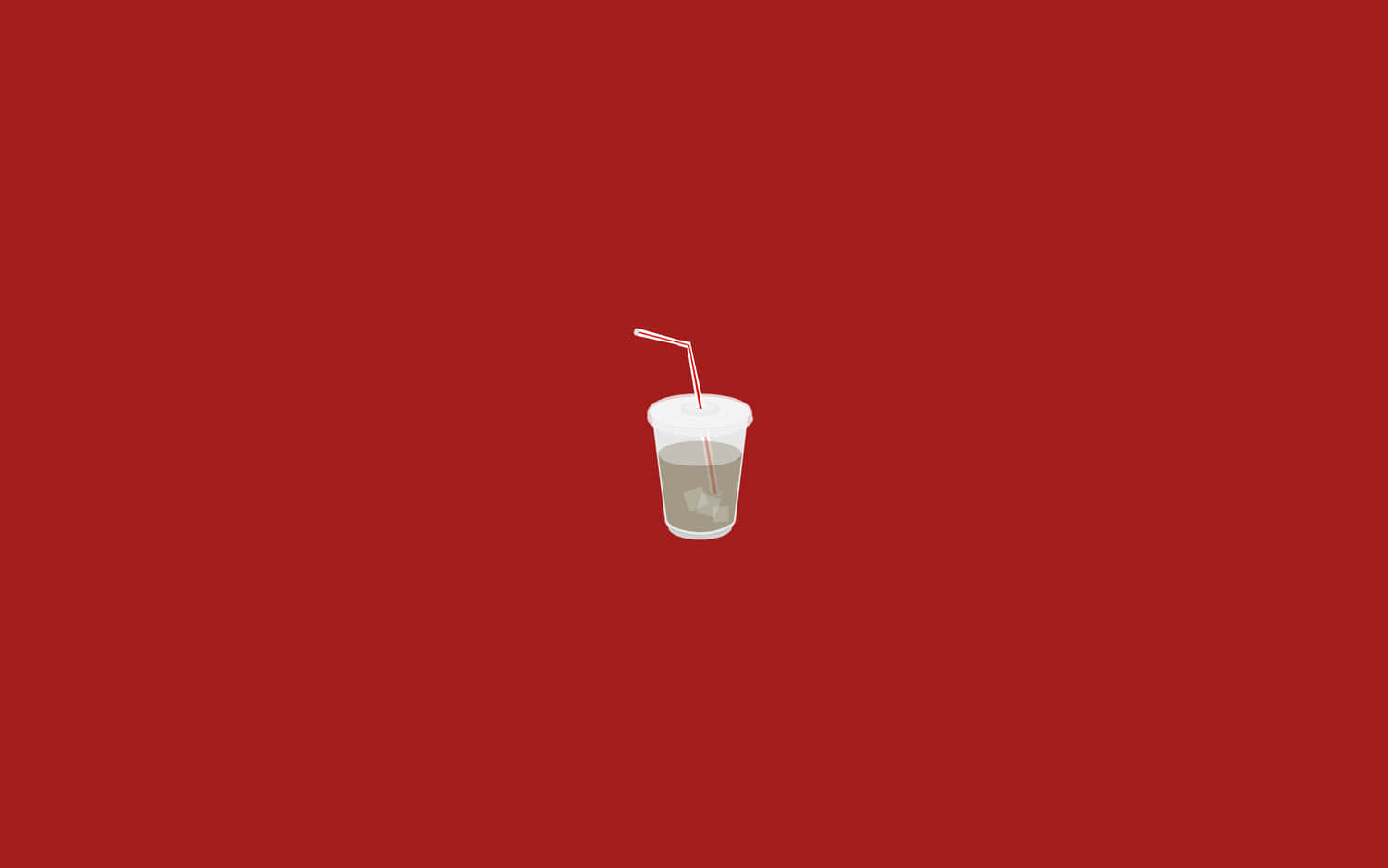 Aesthetic Red Pc, red background, white cup, HD Desktop Wallpaper
