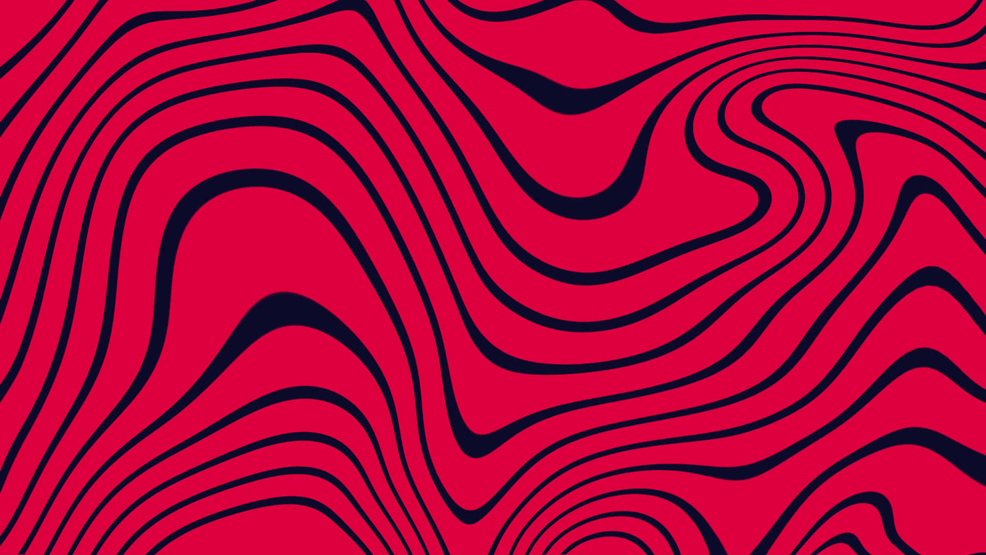 red, black, wavy lines, Full HD Desktop Wallpaper