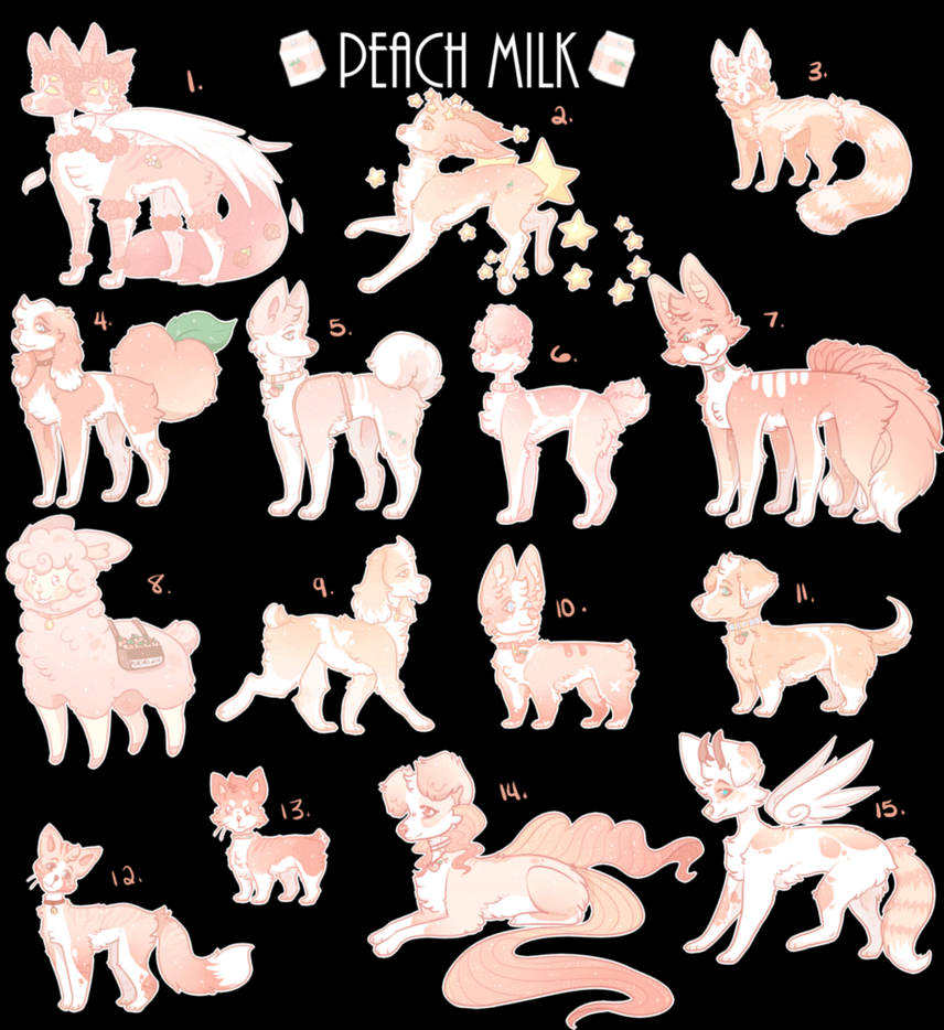 Delicate Peach Pink Dream, peach-toned, fantasy fox-like creatures, SD Phone Wallpaper
