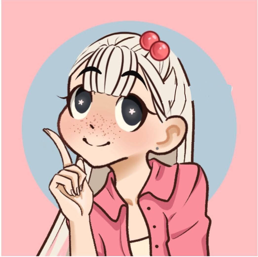 anime girl, white hair, pink bow, SD Desktop Wallpaper
