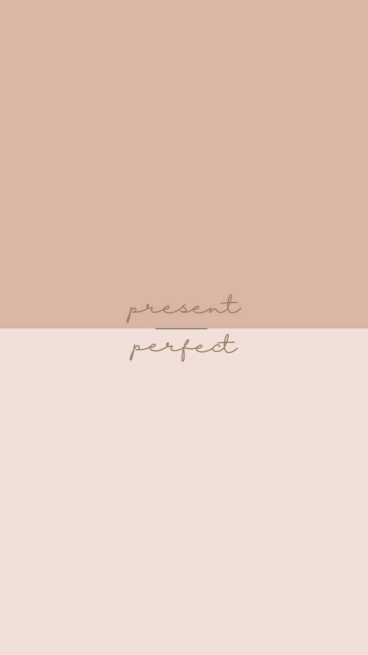 two tone beige, minimalist, cursive text, HD Phone Wallpaper