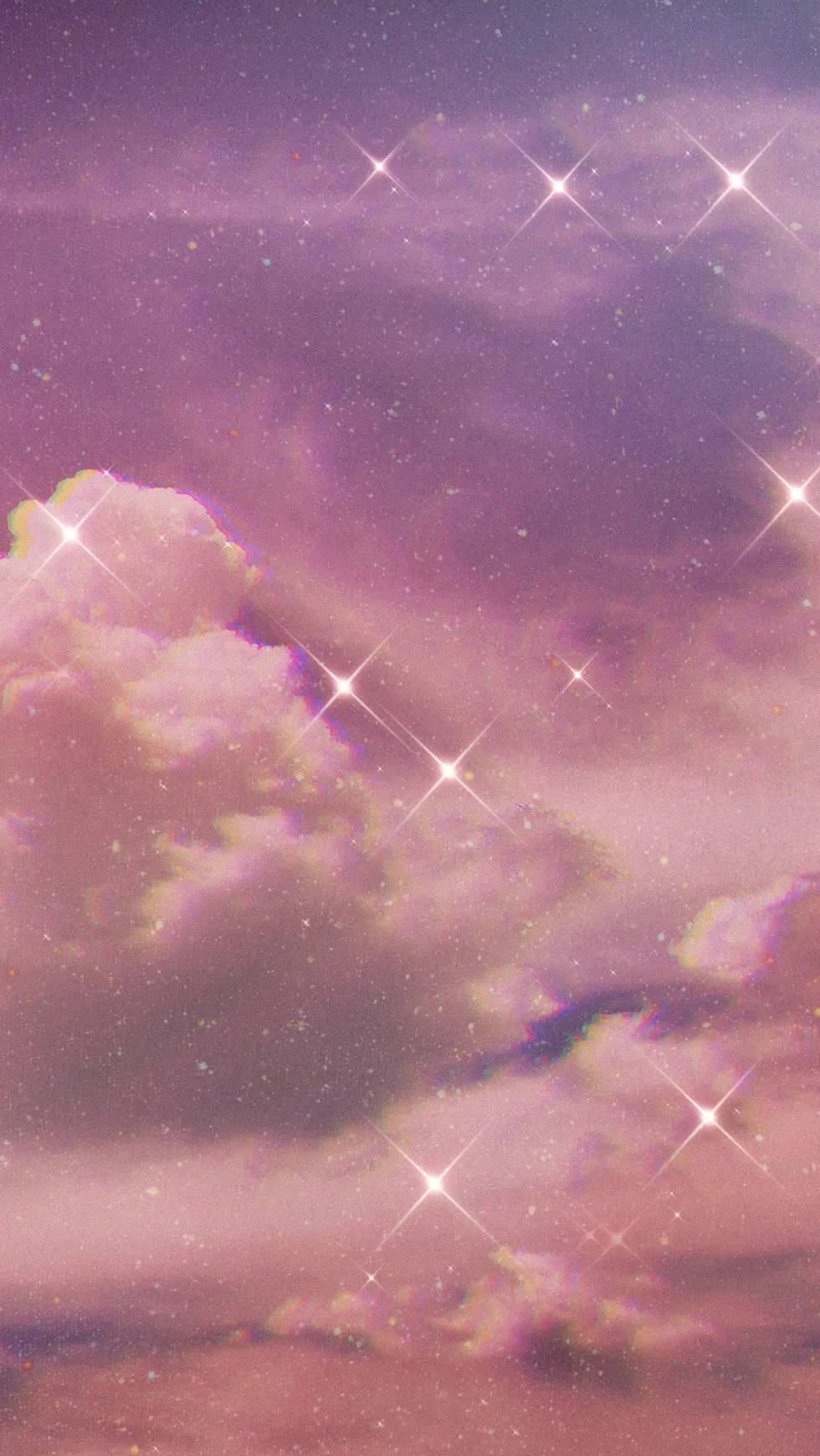 Aesthetic Phone, starry clouds, purple sky, HD Phone Wallpaper