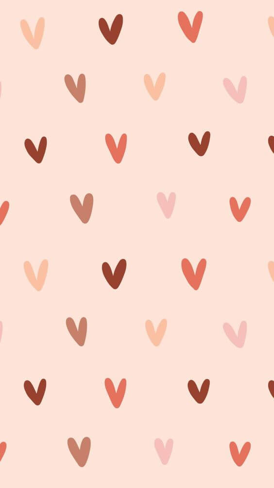 Hearts Girly iPhone, pastel, hand-drawn hearts, SD Phone Wallpaper