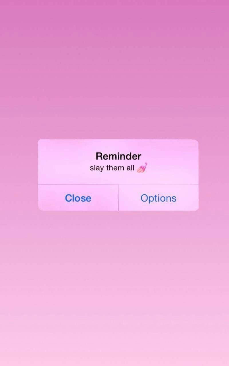 Aesthetic Pink iPhone, slay them all, fire emoji, HD Phone Wallpaper