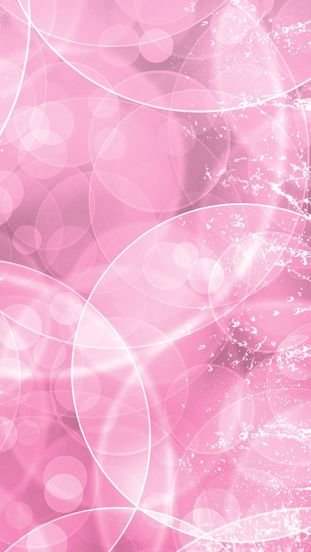 pink abstract girly iphone, soft pink background, overlapping translucent circles, Full HD Phone Wallpaper