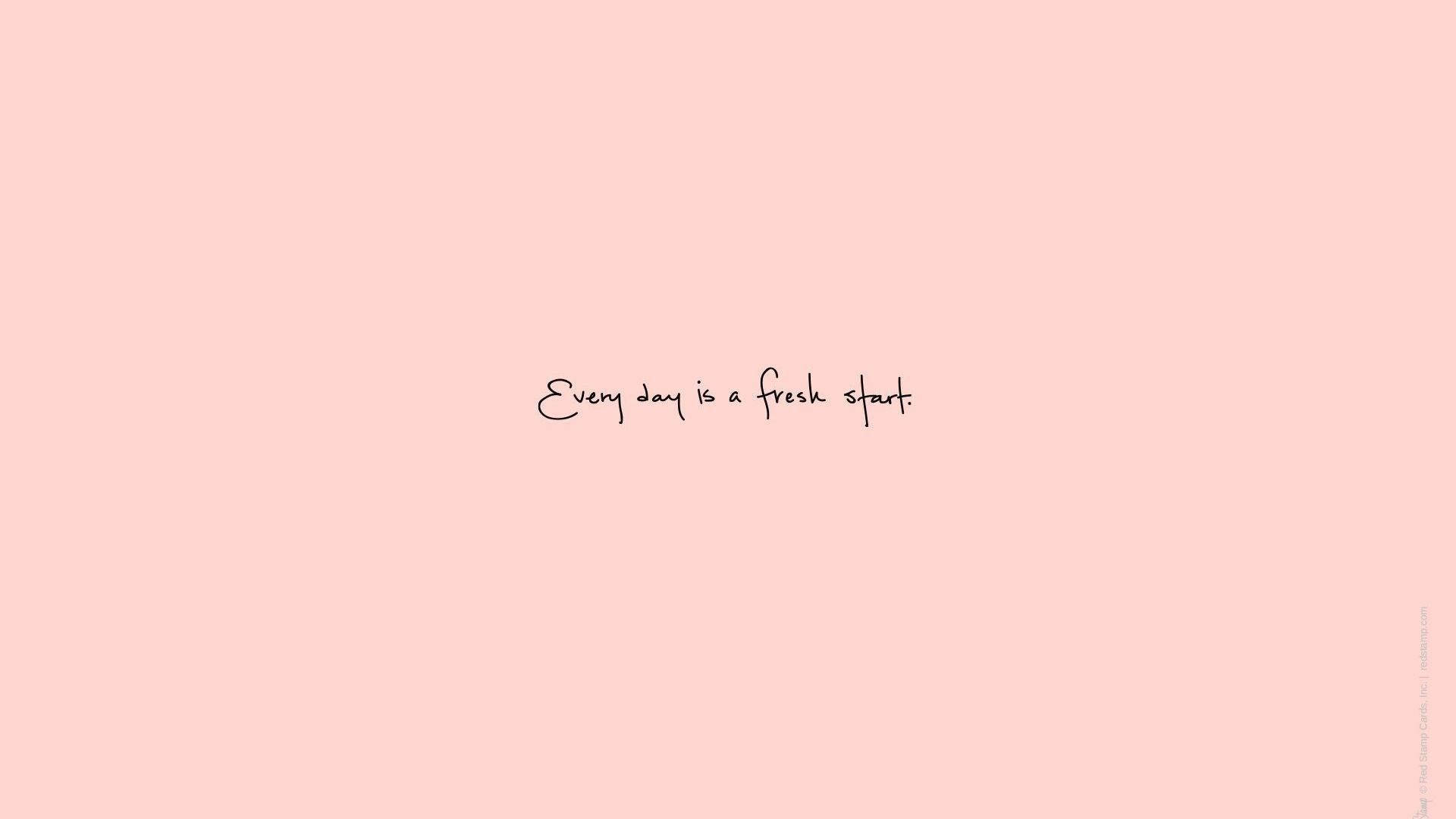 Aesthetic Pink, pale pink, black script, Full HD Desktop Wallpaper