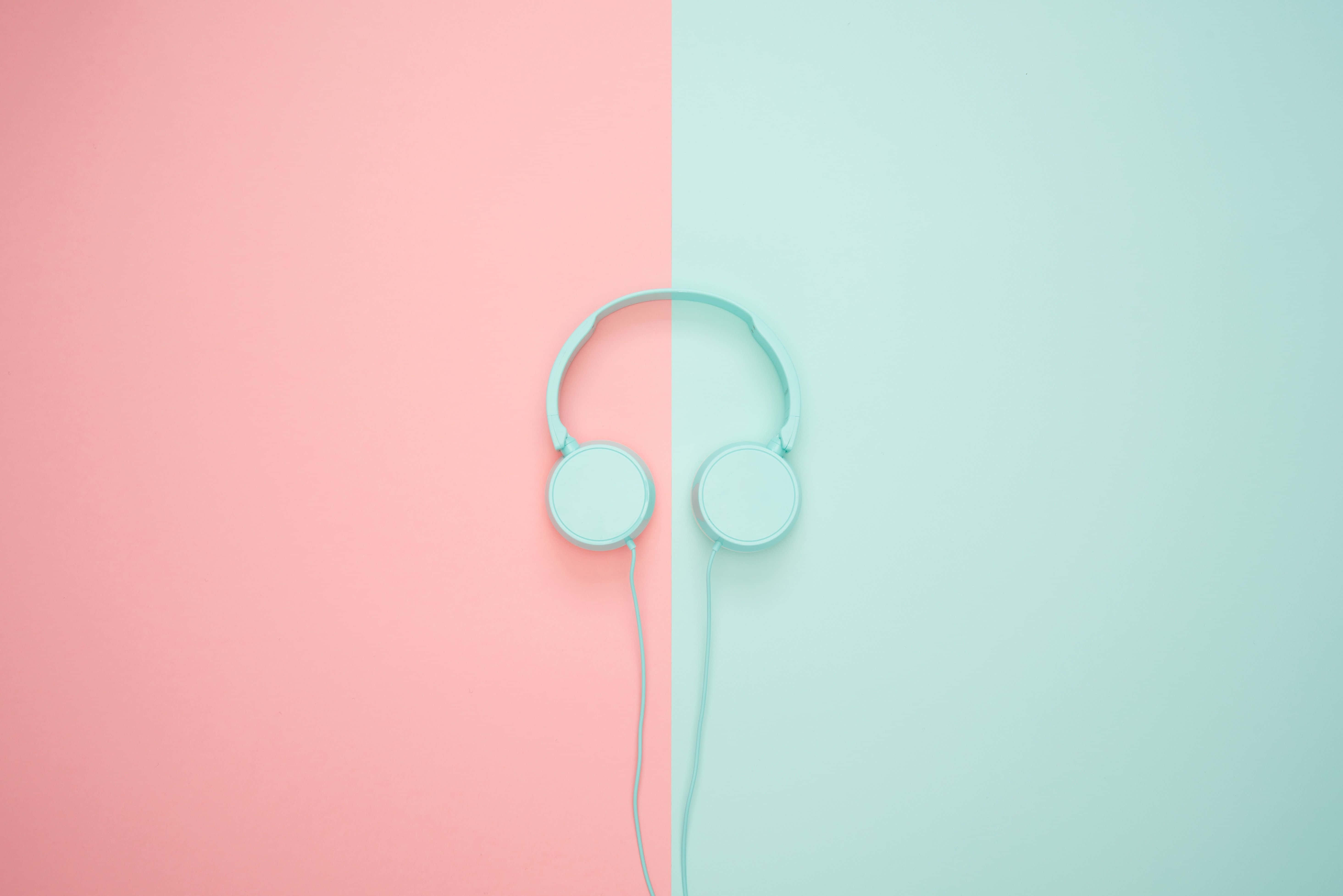 pastel pink, mint green, light blue, 5K Desktop Wallpaper