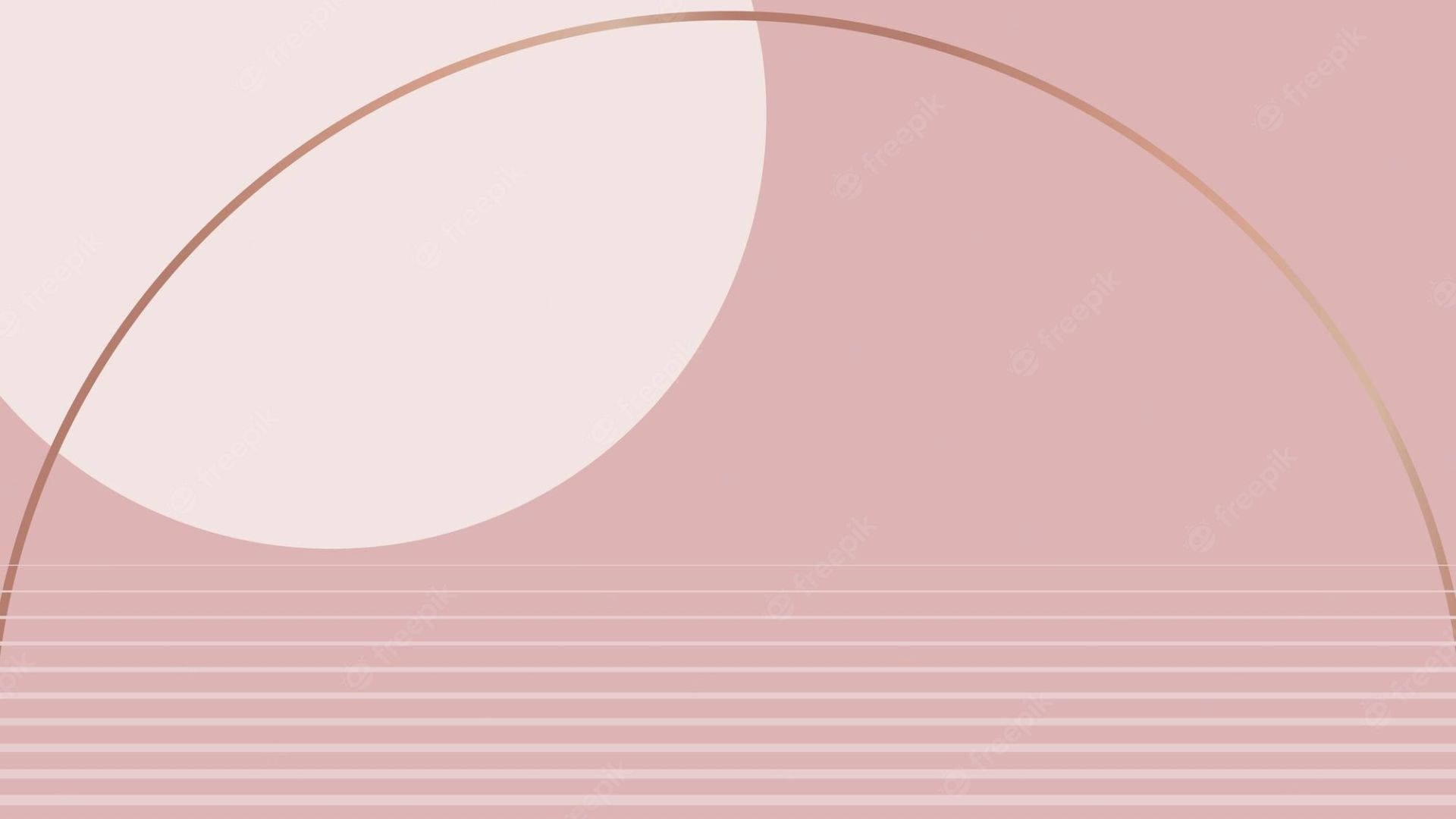 aesthetic pink, soft pink tones, curved arcs, Full HD Desktop Wallpaper