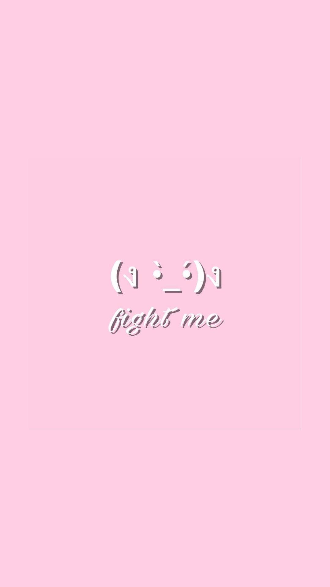 Aesthetic Profile, pink, white emoji, Full HD Phone Wallpaper
