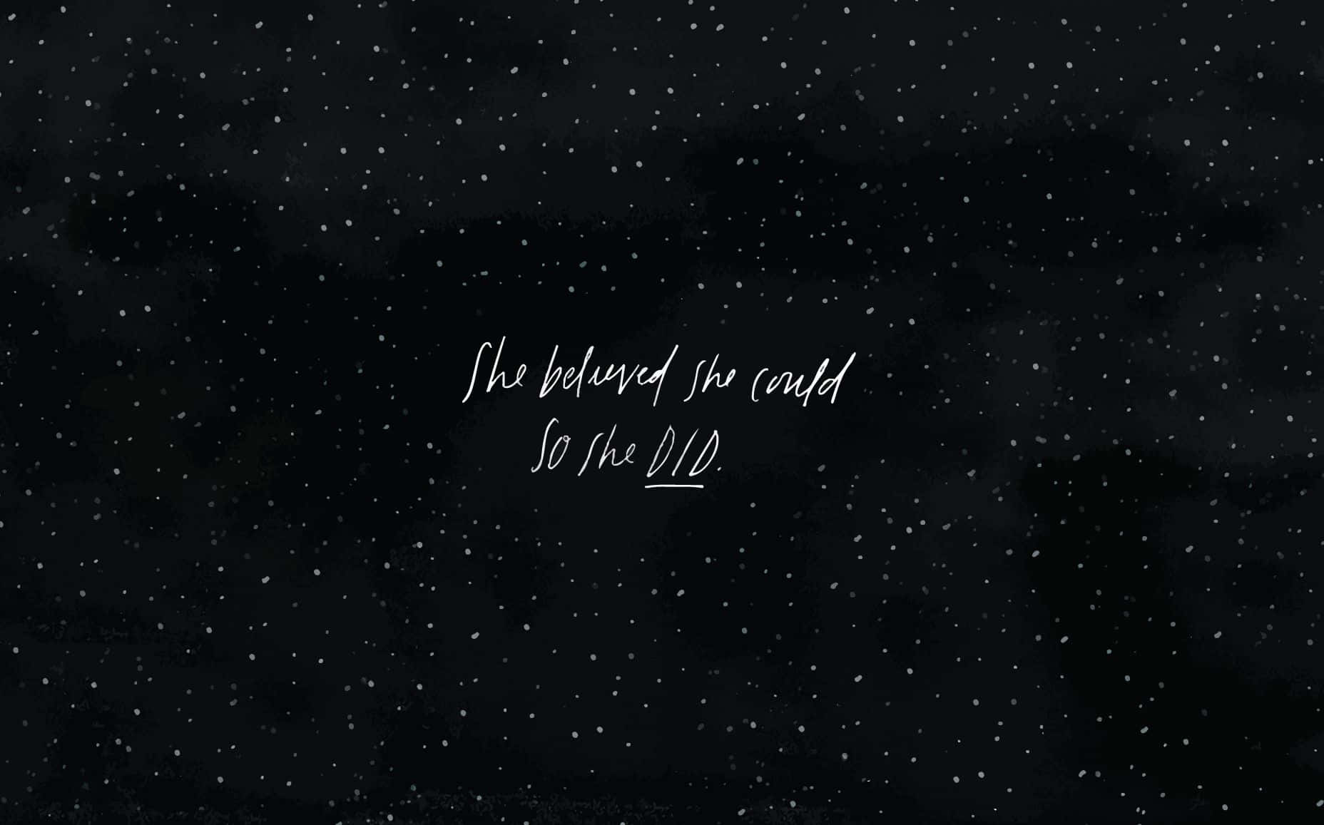 Aesthetic Quotes Desktop, dark textured background, white dots, HD Desktop Wallpaper