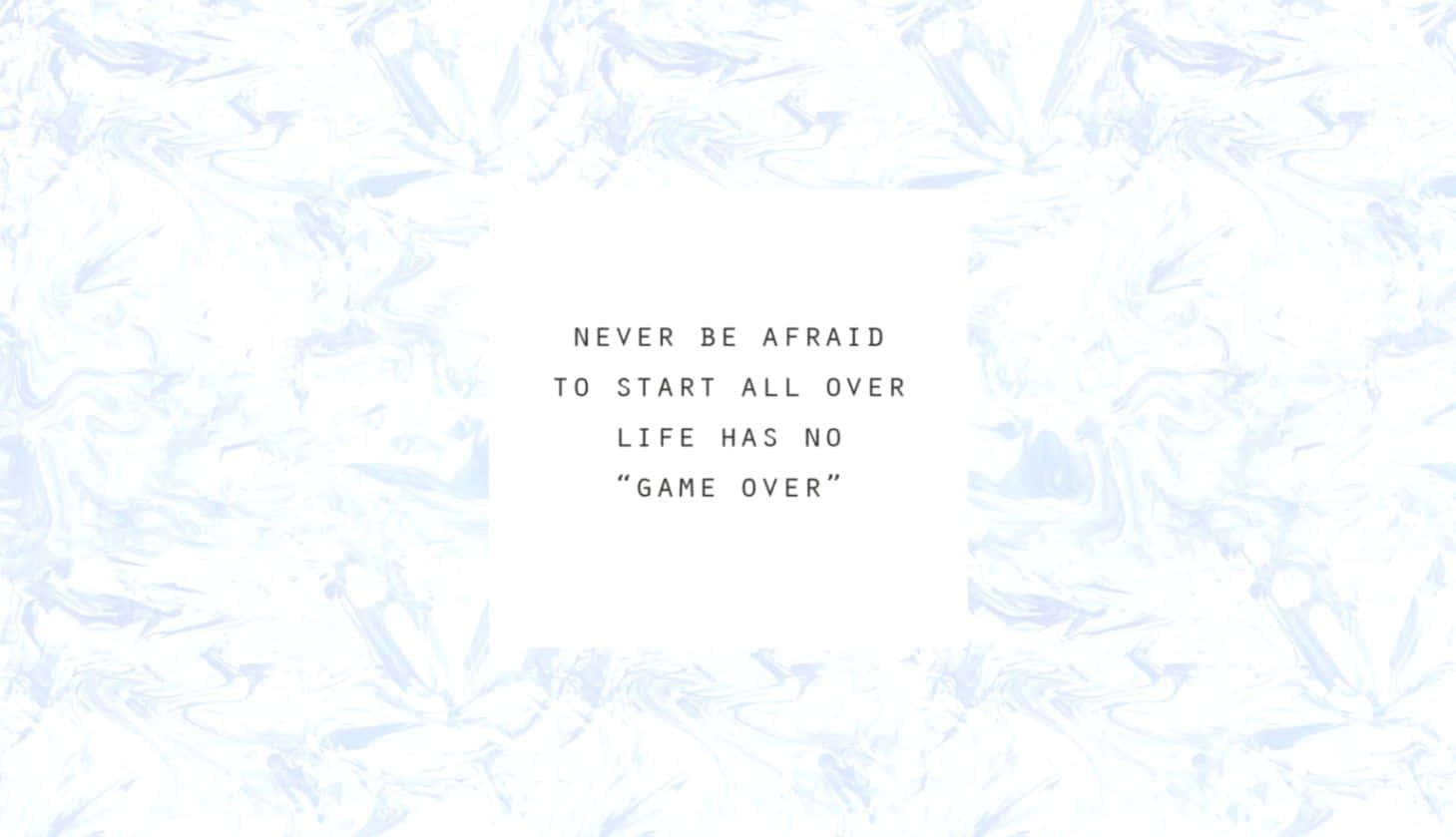 aesthetic quotes desktop, bold black text, soft blue and white marbled background, HD Desktop Wallpaper