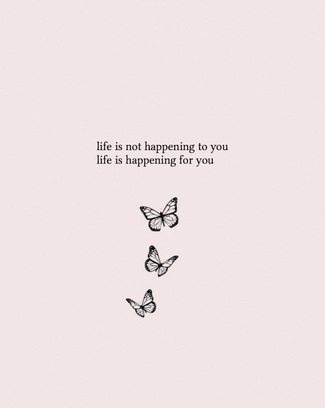 Aesthetic Tumblr Quotes On Life, black butterflies, motivational quote, SD Phone Wallpaper