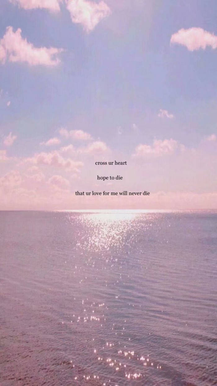 Pink Sea Aesthetic, Tumblr Quotes, pastel-hued ocean, SD Phone Wallpaper