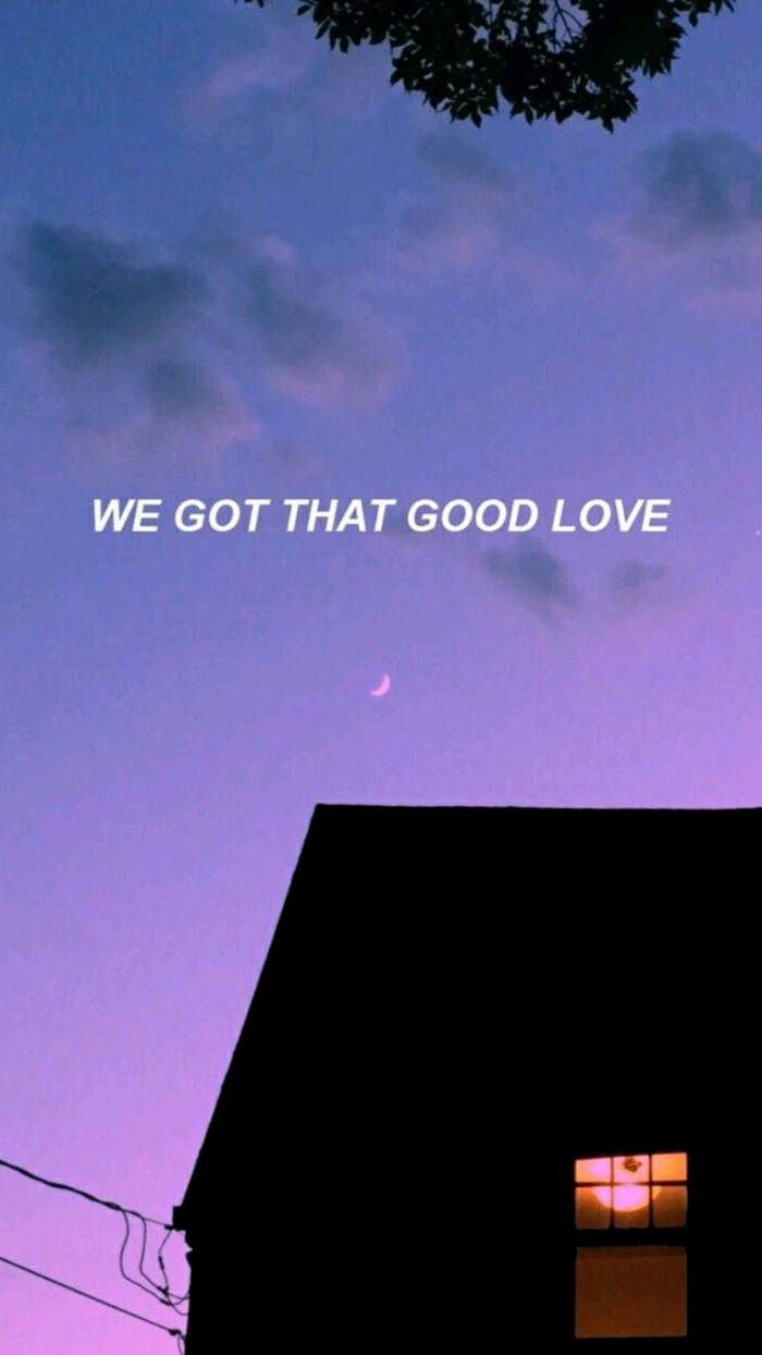 purple sky, twilight, house silhouette, SD Phone Wallpaper