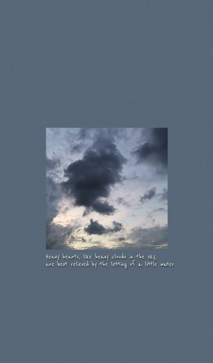 Heavy Clouds Aesthetic, twilight sky, dark clouds, SD Phone Wallpaper