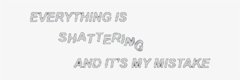 Aesthetic Tumblr Quotes, shattering, textured gray letters, SD Desktop Wallpaper