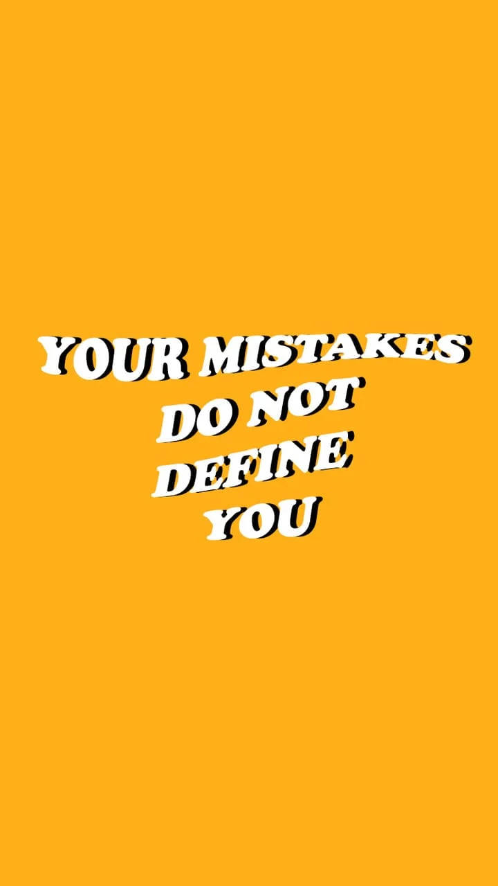 yellow aesthetic quotes tumblr, white text, solid orange background, HD Phone Wallpaper