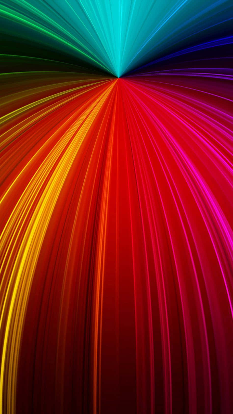 Aesthetic Rainbow Mobile, rainbow light, radial streaks, HD Phone Wallpaper