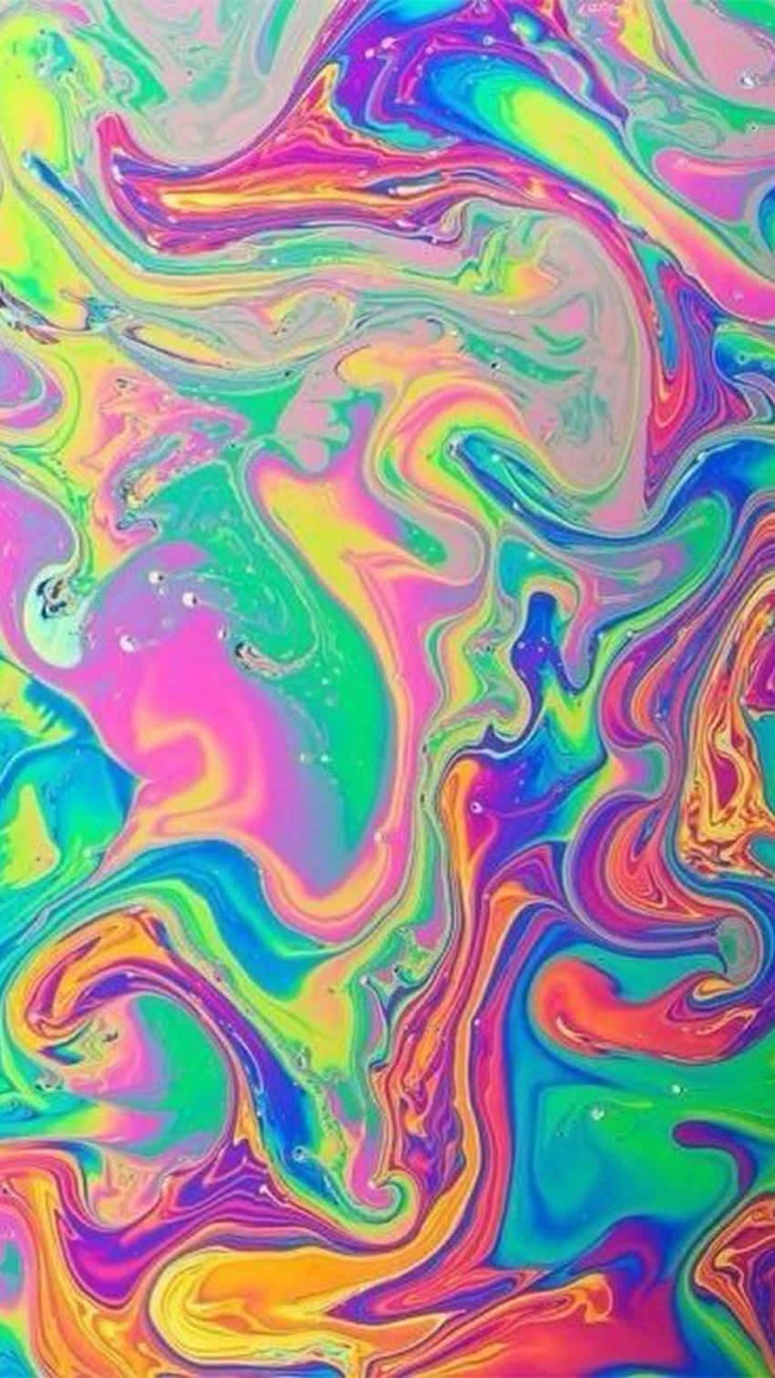Aesthetic Rainbow Mobile, rainbow colors, fluid motion, HD Phone Wallpaper