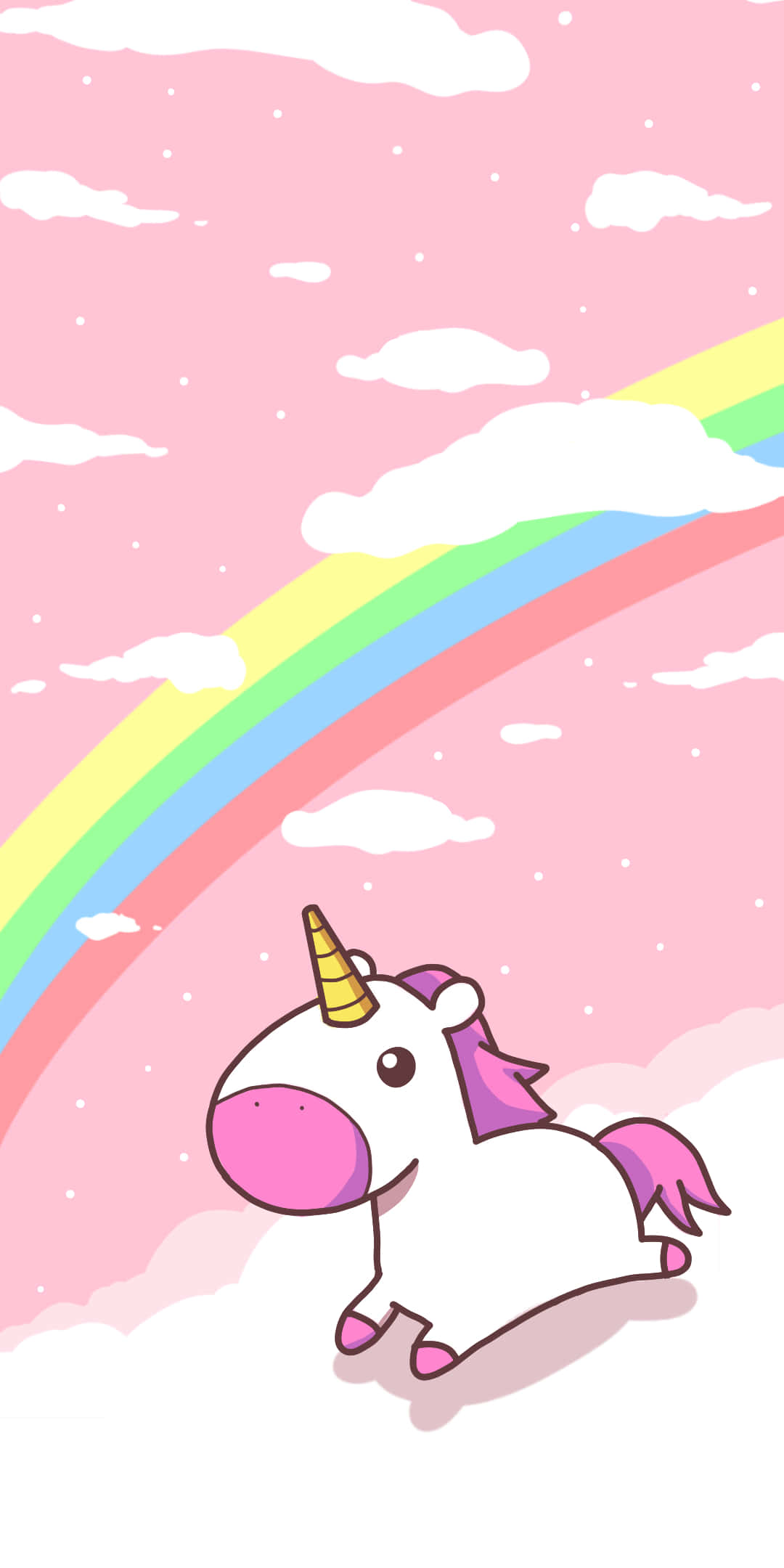 unicorn, pink mane, pink horn, Full HD Phone Wallpaper