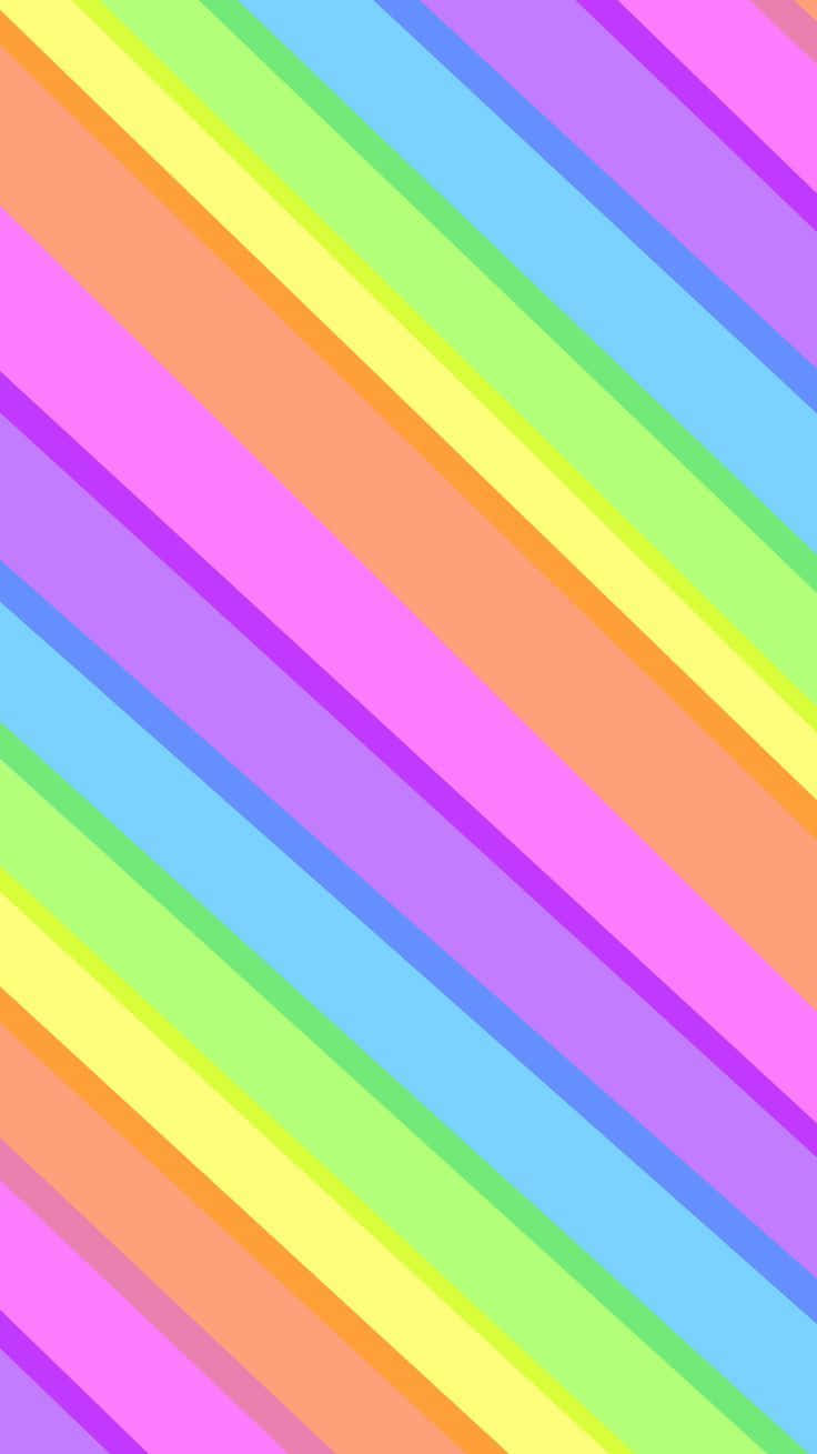 Aesthetic Rainbow Mobile, diagonal stripes, rainbow hues, HD Phone Wallpaper