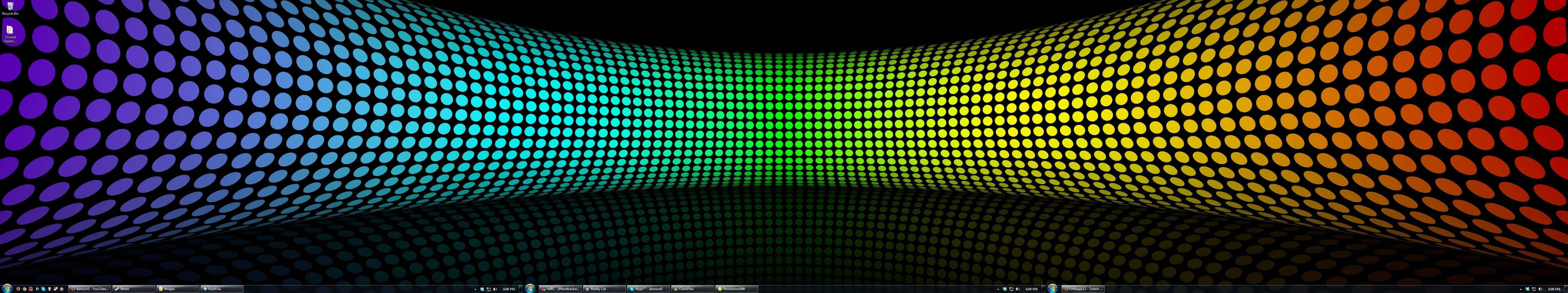 cool abstract rainbow tube, glowing dots, rainbow colors, 5K Desktop Wallpaper