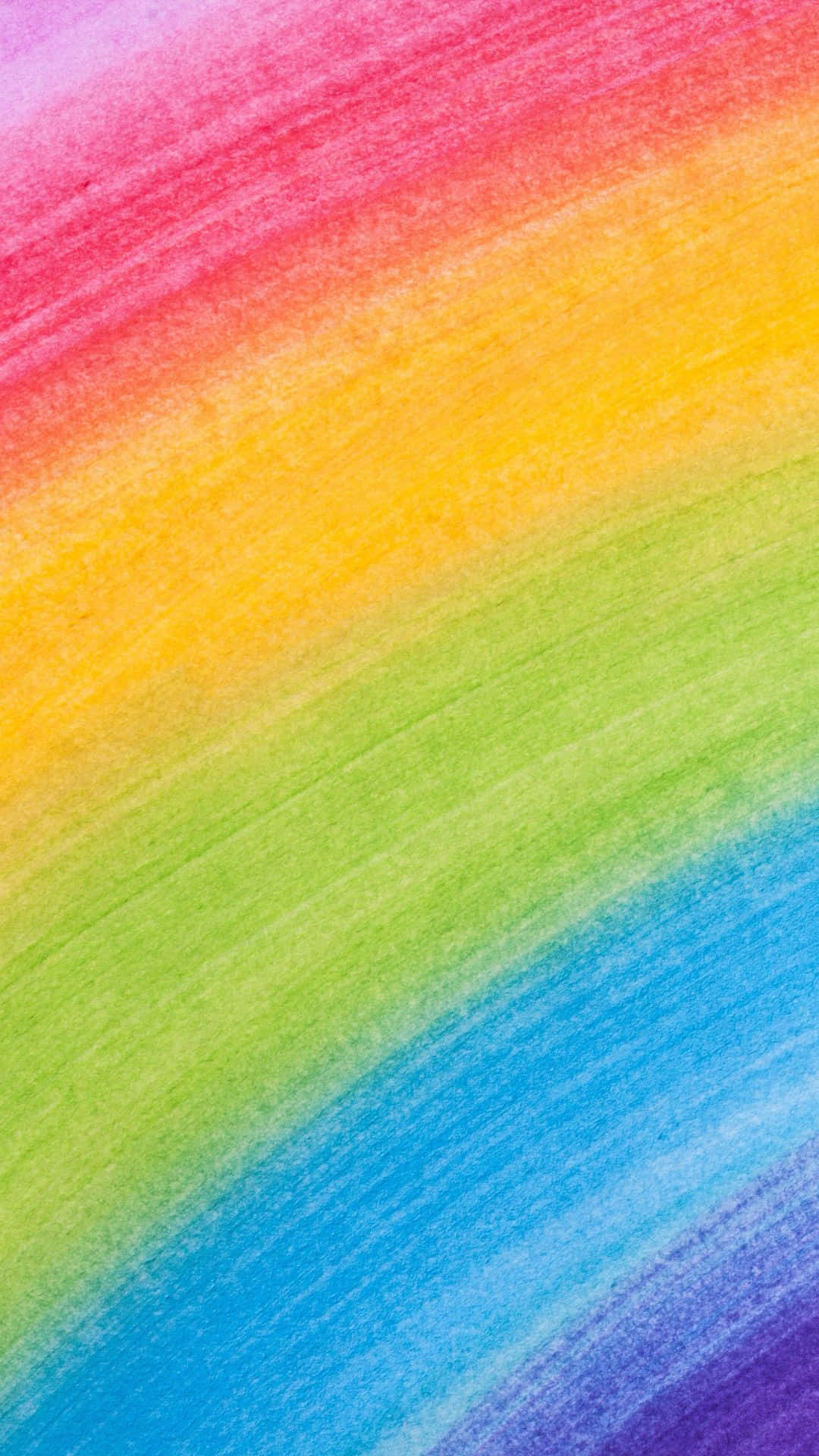 rainbow, iPhone, textured colored pencil strokes, Full HD Phone Wallpaper