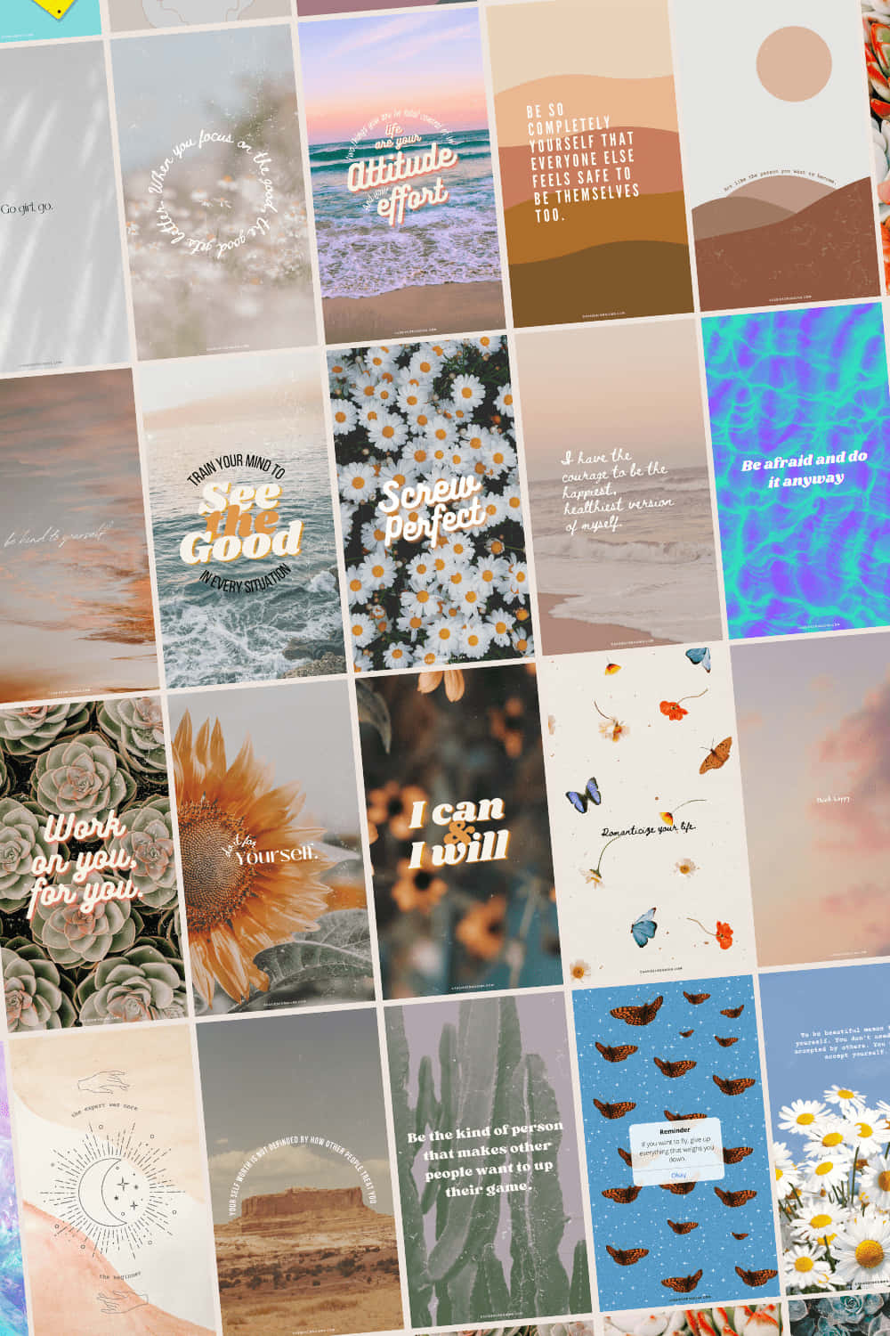 Aesthetic Reminder, pastel tones, sunflowers, HD Phone Wallpaper