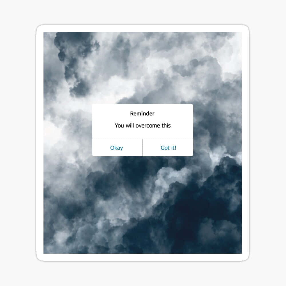 Aesthetic Reminder, stormy sky, dark clouds, SD Desktop Wallpaper