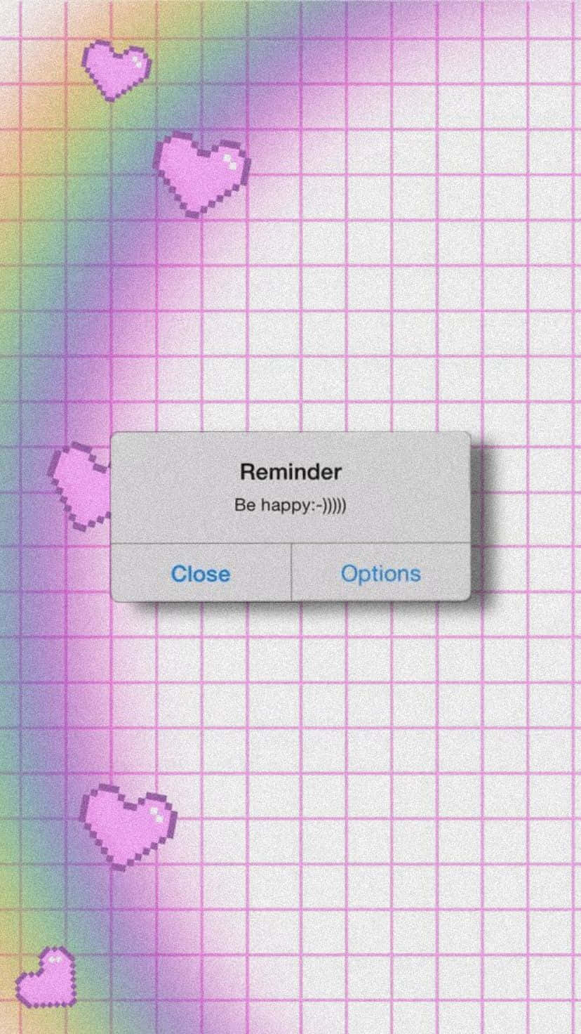 retro pixel heart, reminder box, grid background, HD Phone Wallpaper