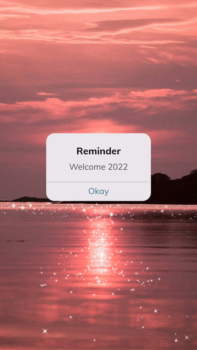 Aesthetic Reminder, glowing pink sunset, water, HD Phone Wallpaper