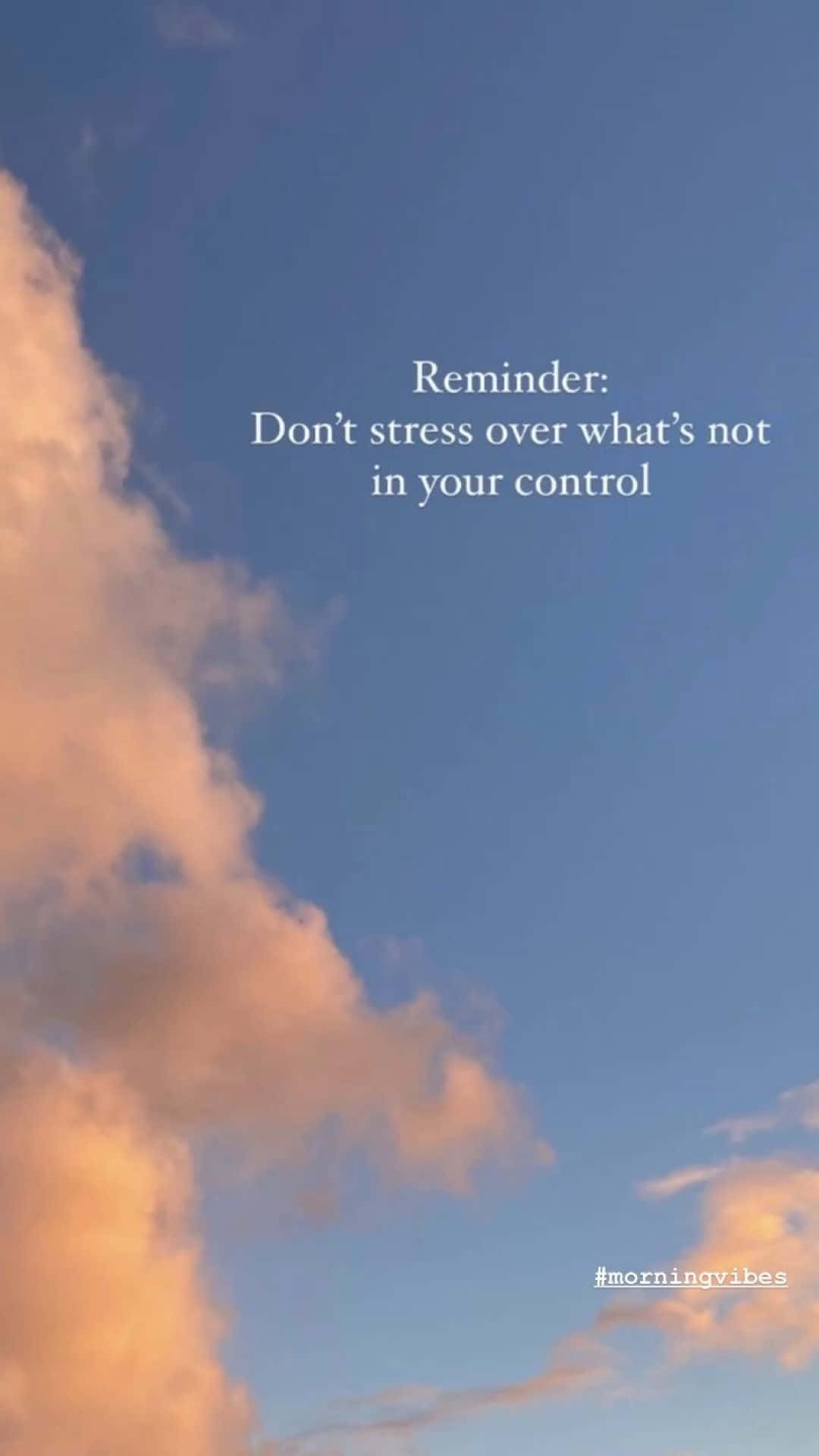 aesthetic reminder, serene sky, golden clouds, Full HD Phone Wallpaper