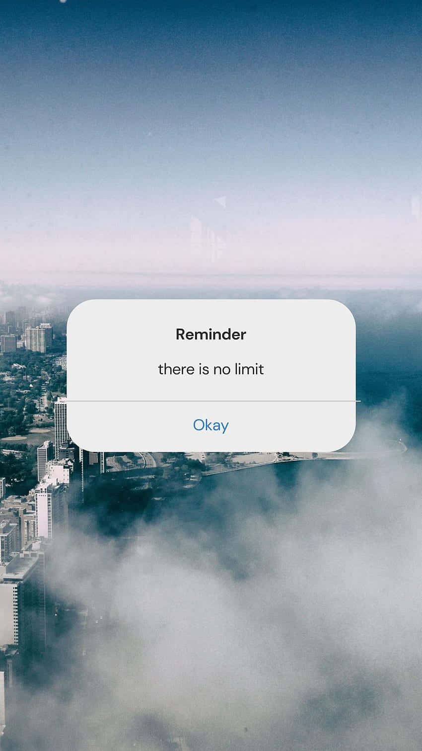 Aesthetic Reminder, smartphone notification, Reminder there is no limit, HD Phone Wallpaper