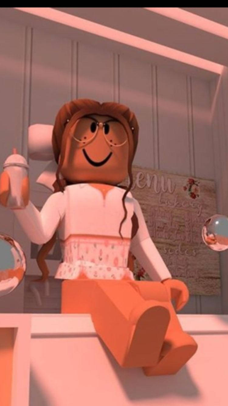 Roblox, brown hair, glasses, HD Phone Wallpaper