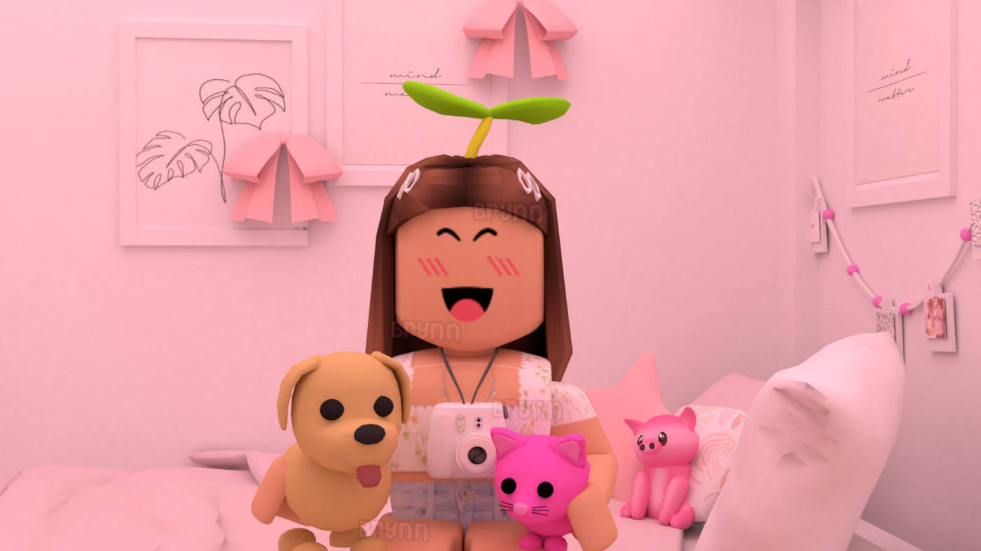 Aesthetic Roblox Girl, Roblox girl, sprout, HD Desktop Wallpaper