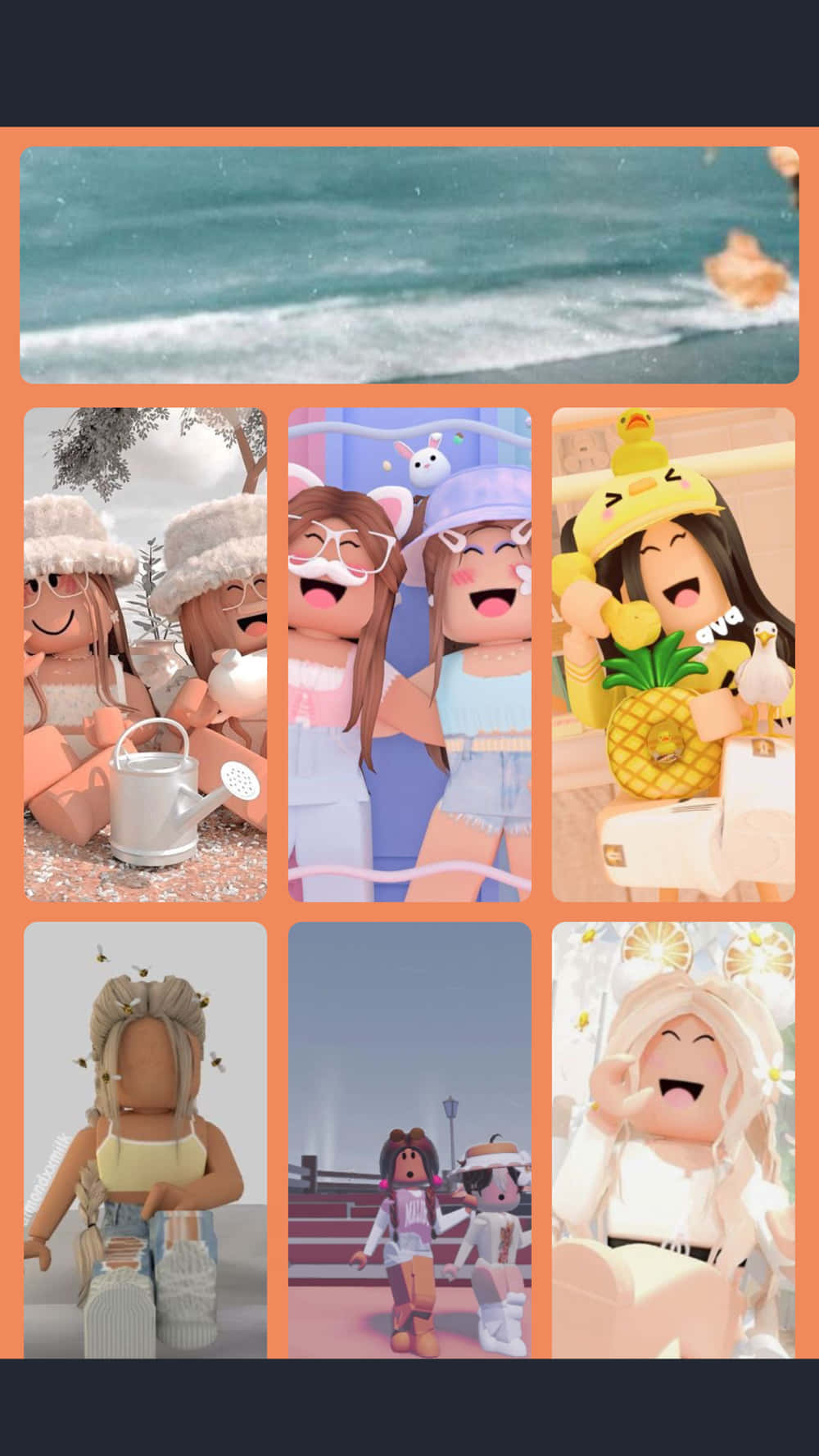 Roblox, iPhone, beachy pastel scenes, HD Phone Wallpaper