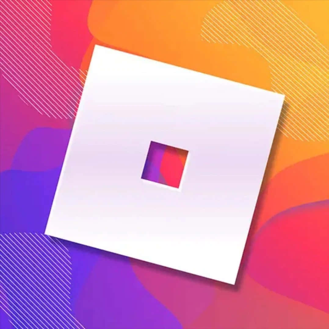 Roblox Logo, multicolor gradient, vibrant abstract background, SD Phone Wallpaper