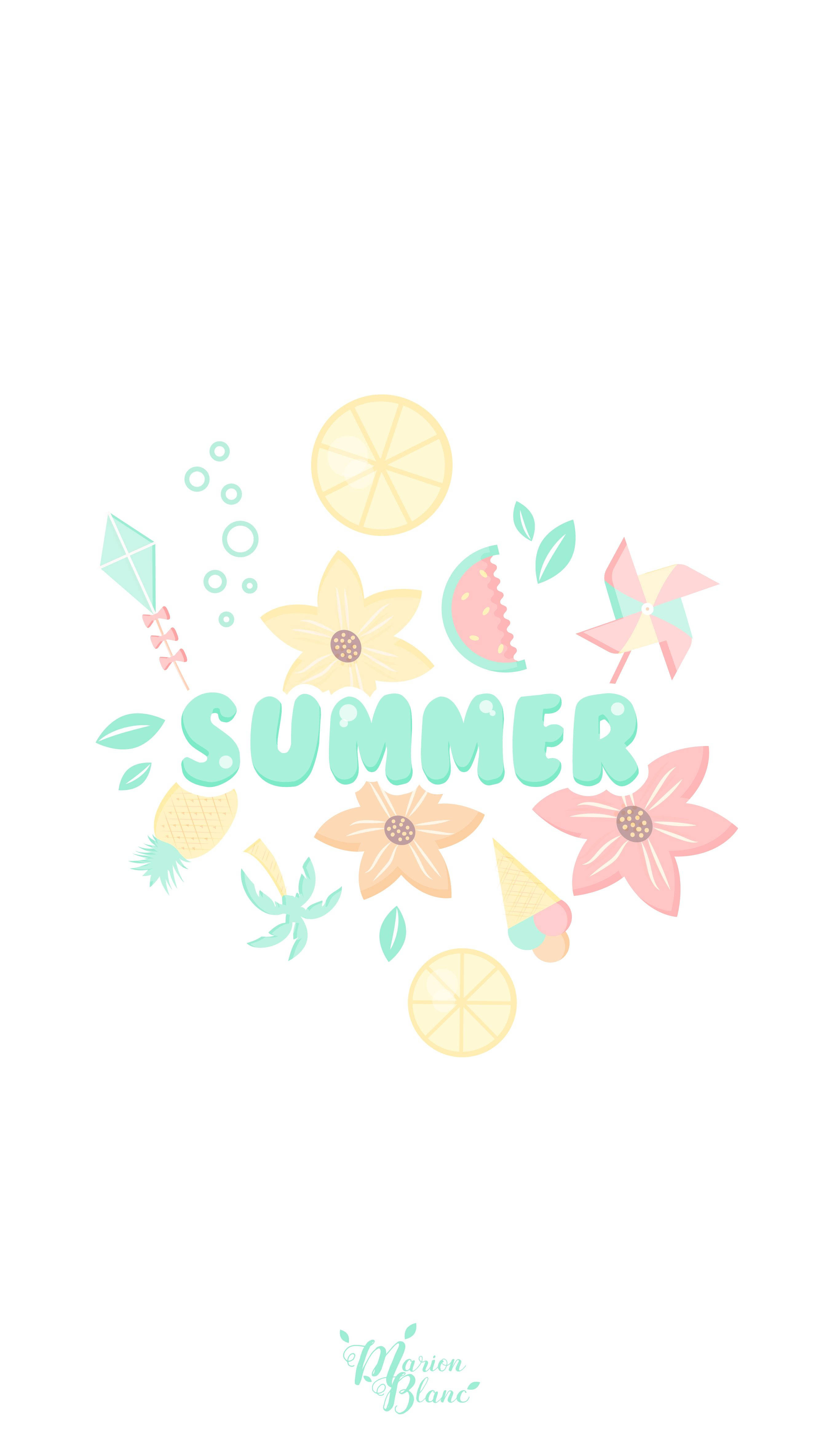 pastel flowers, kites, fruit, 4K Phone Wallpaper