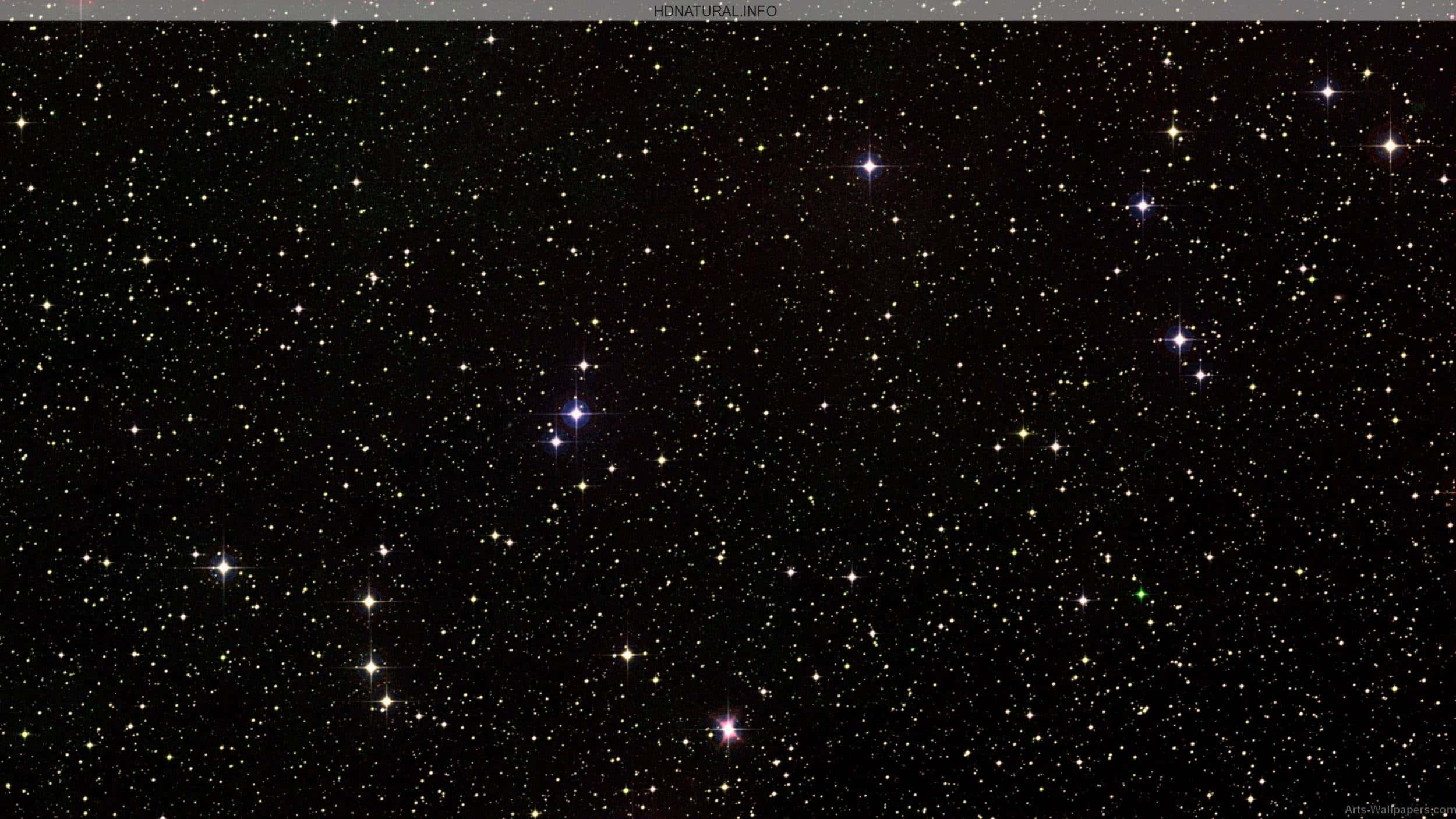 Aesthetic Star Laptop, deep black sky, countless twinkling stars, Full HD Desktop Wallpaper