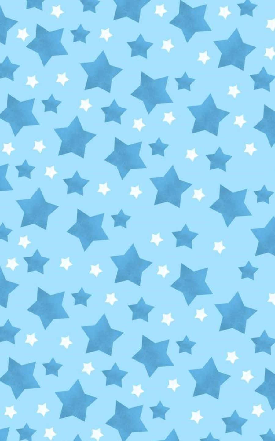 Aesthetic Star, light blue, blue and white stars, HD Phone Wallpaper