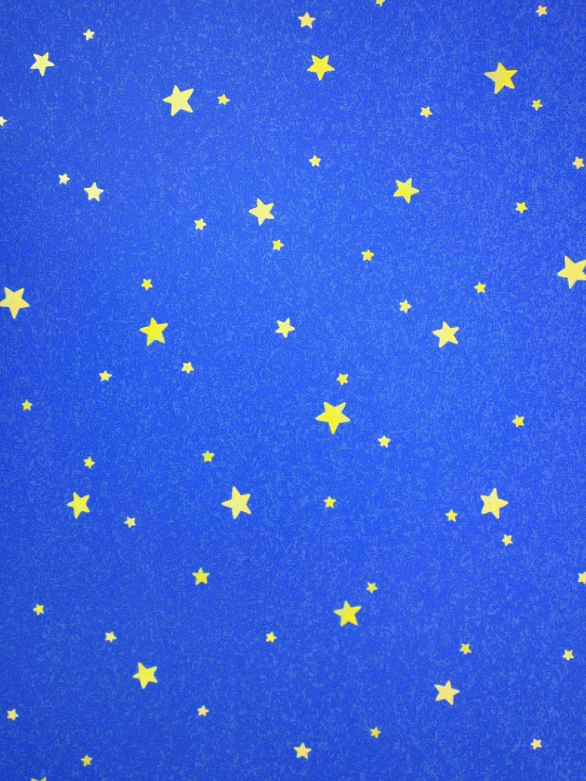Aesthetic Star, textured blue, scattered yellow stars, HD Phone Wallpaper