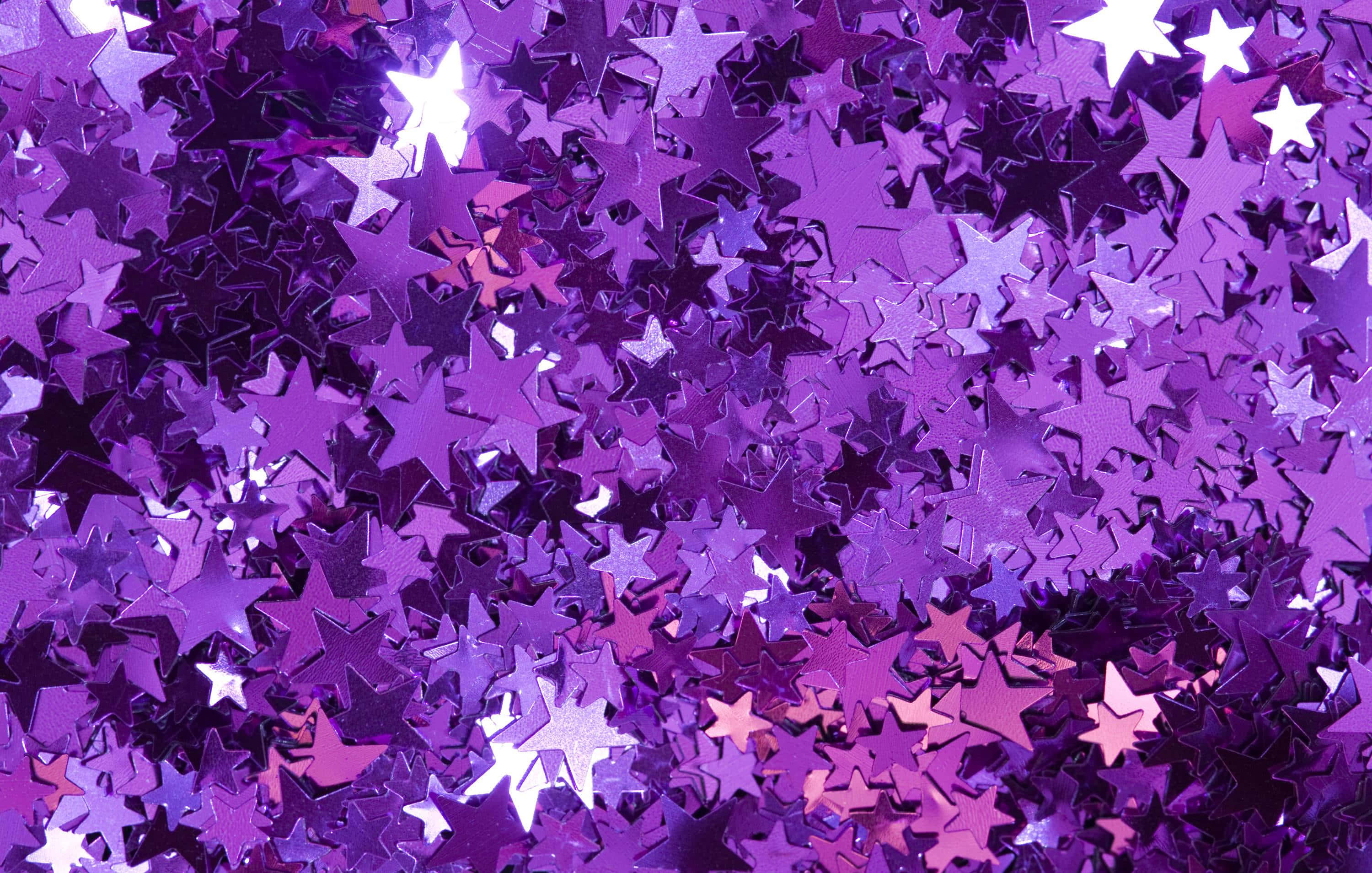 Aesthetic Star 3000, purple, silver, 2K Desktop Wallpaper