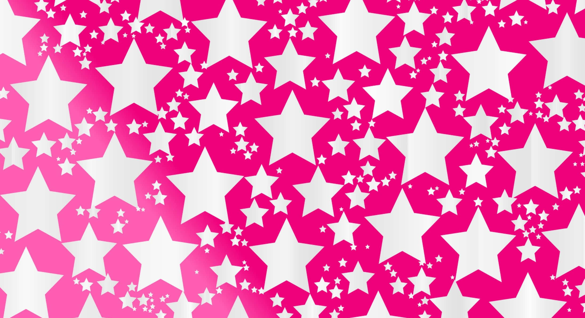 Aesthetic Star, pink background, white stars, Full HD Desktop Wallpaper
